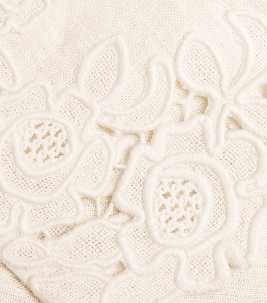 Lace-Trim Suni Shorts OFF WHITE Image 5