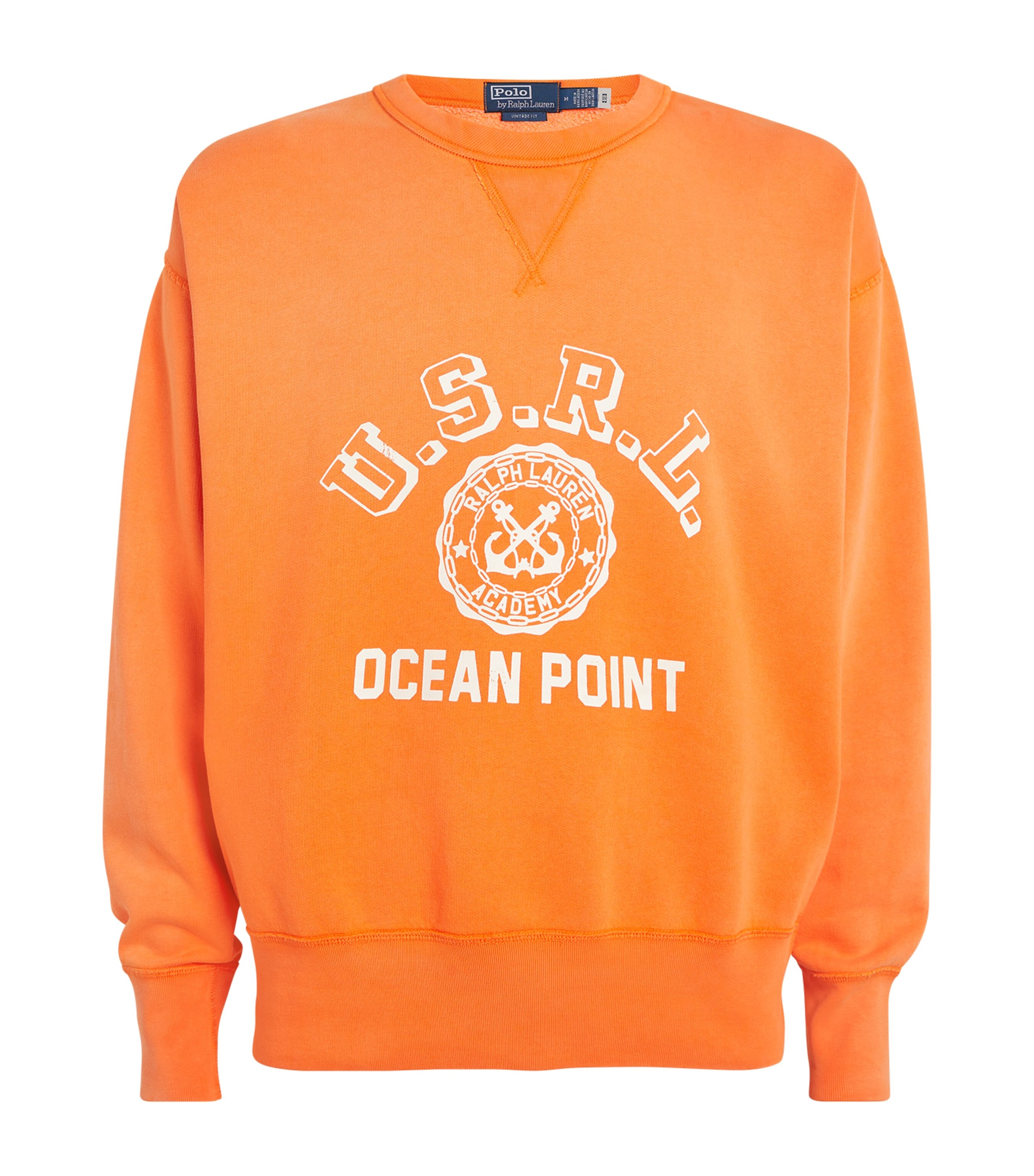 Polo Ralph Lauren Graphic Print Sweatshirt In Orange