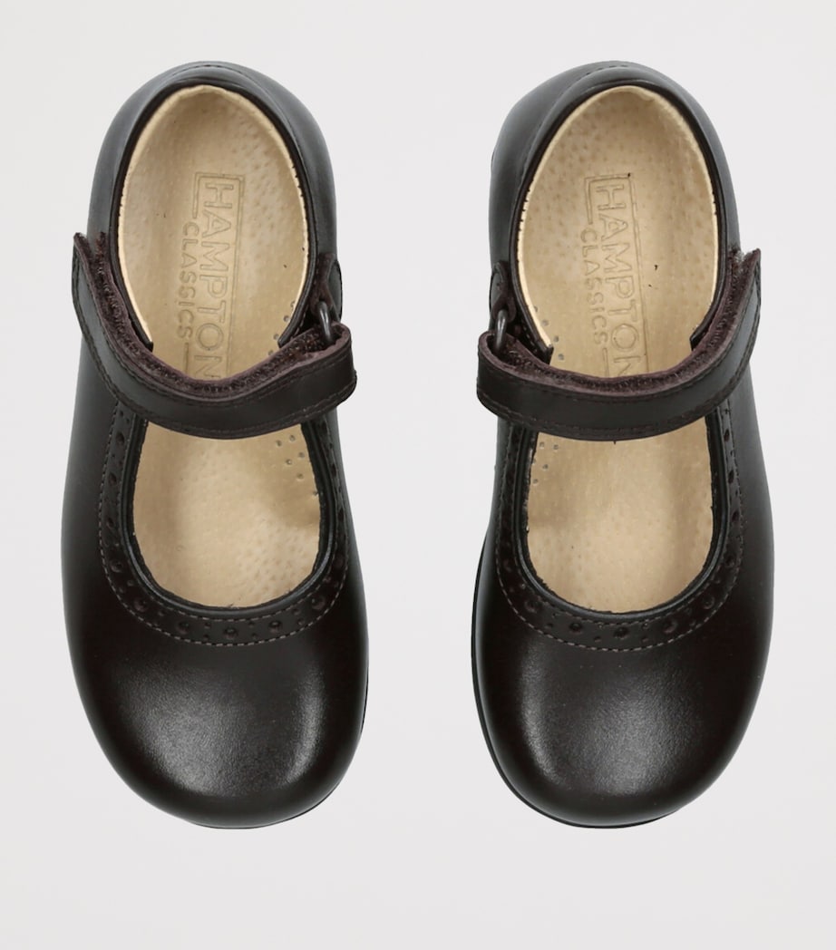 Leather Emma School Shoes DARK BROWN Image 4
