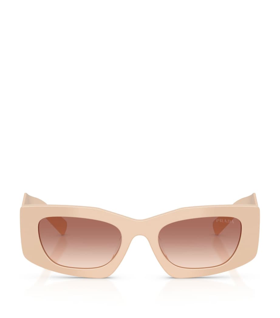 Prada Irregular Rectangle Sunglasses Pink Image 1