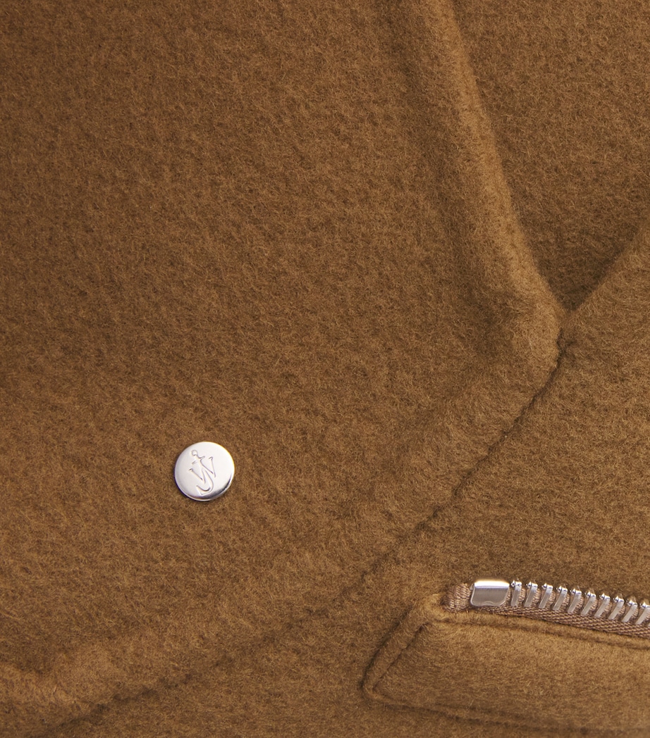 Double-Faced Wool-Cashmere Fireman Coat TOBACCO 619 Image 5