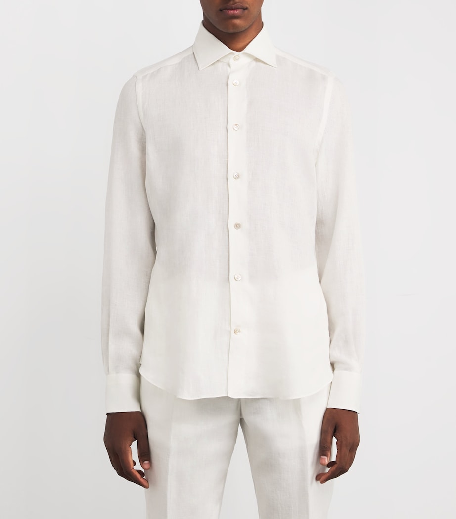 x Harrods Linen Shirt BIANCO Image 3