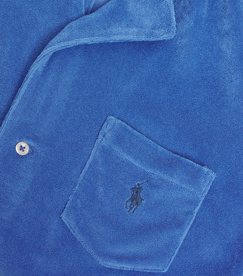 Polo Ralph Lauren Mens Terry Cotton Short-Sleeve Shirt Modern Royal Image 6