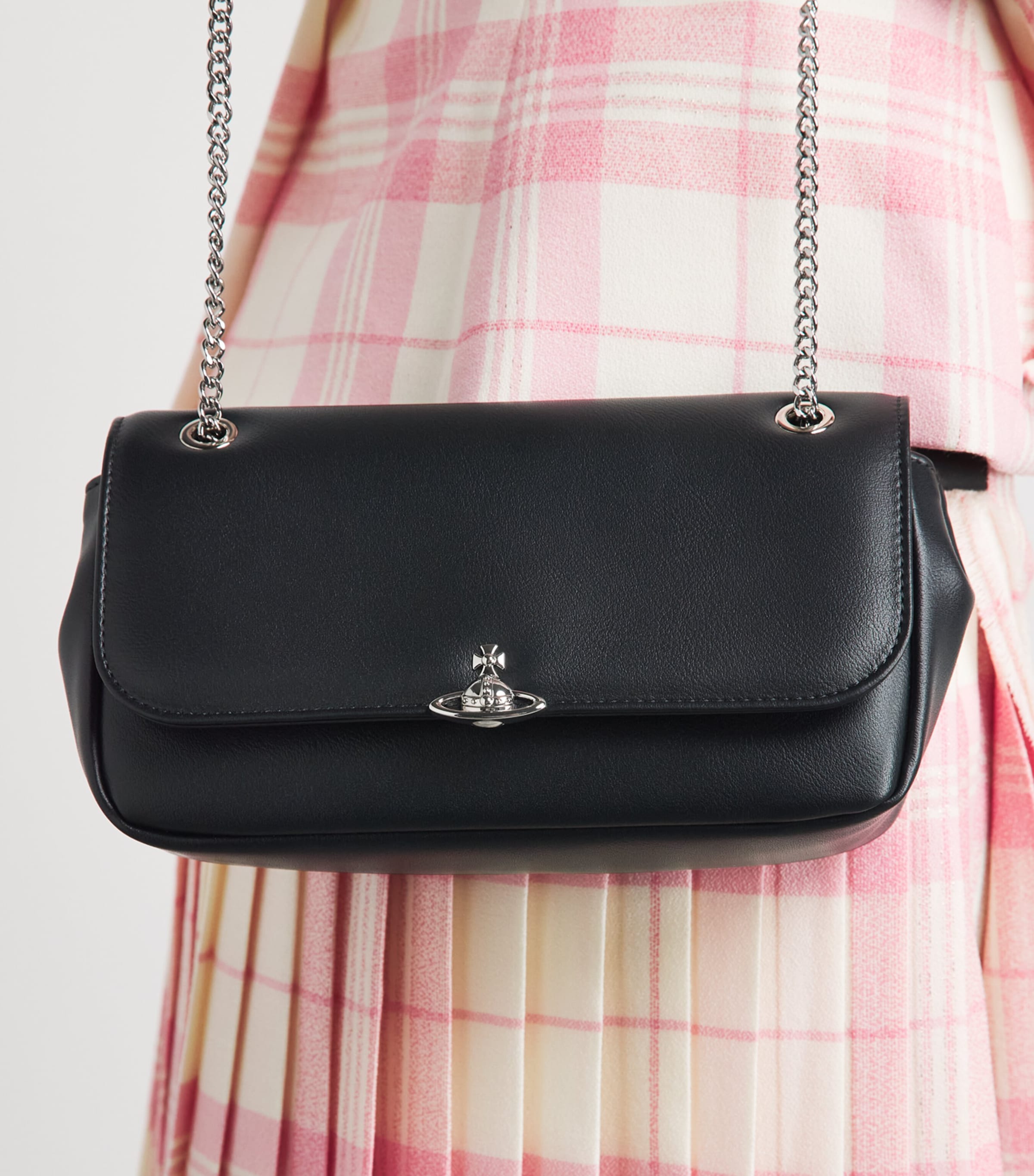 Vivienne Westwood Black Chain Wallet Cross-Body Bag | Harrods US
