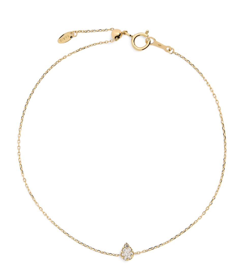 Yellow Gold and Diamond Floating Bracelet