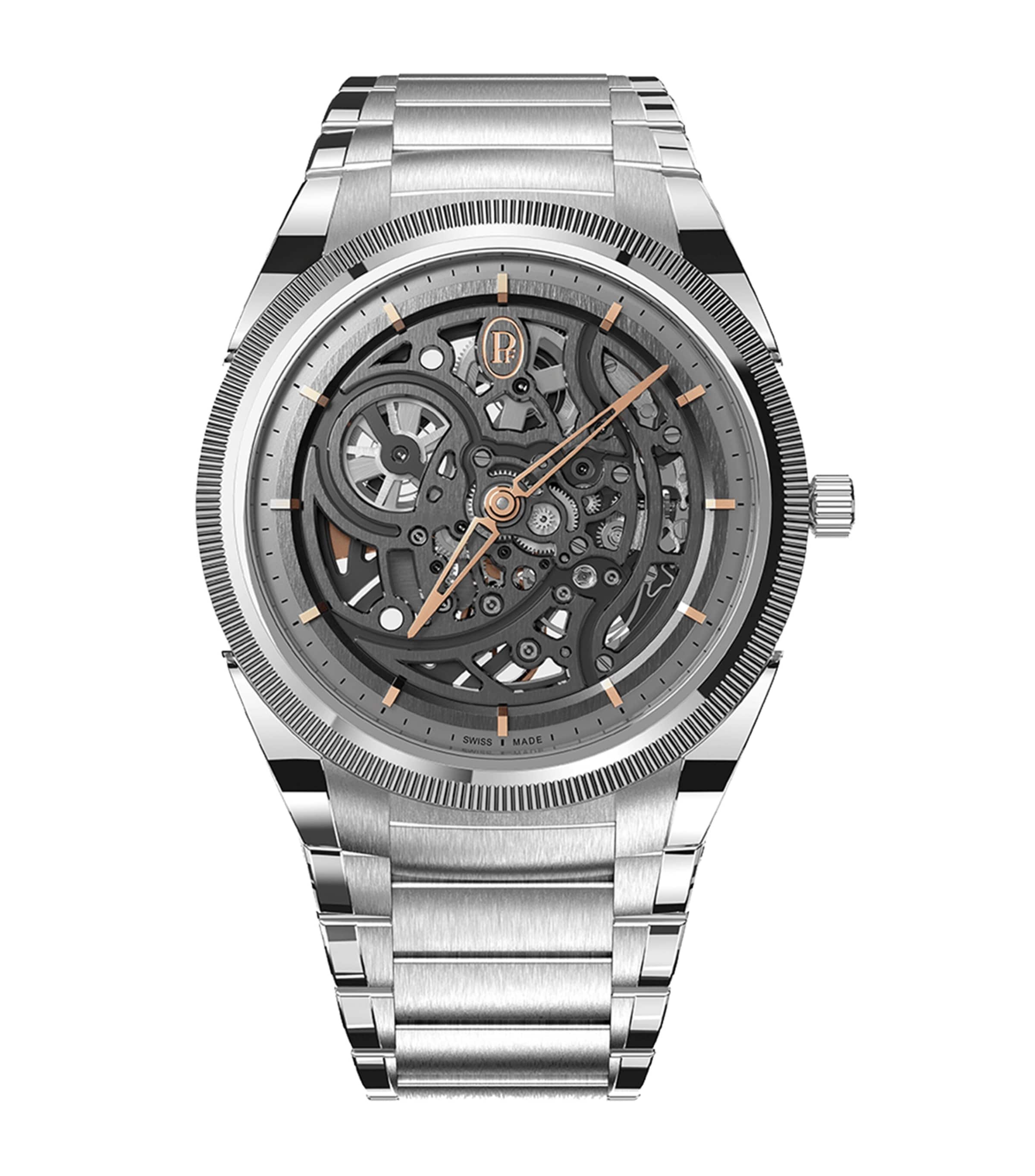 Parmigiani Fleurier Stainless Steel and Platinum Tonda PF Skeleton Watch 40mm | Fine Watches | Mens Fine Watches | Sport Watches | Designers | Parmigiani Fleurier