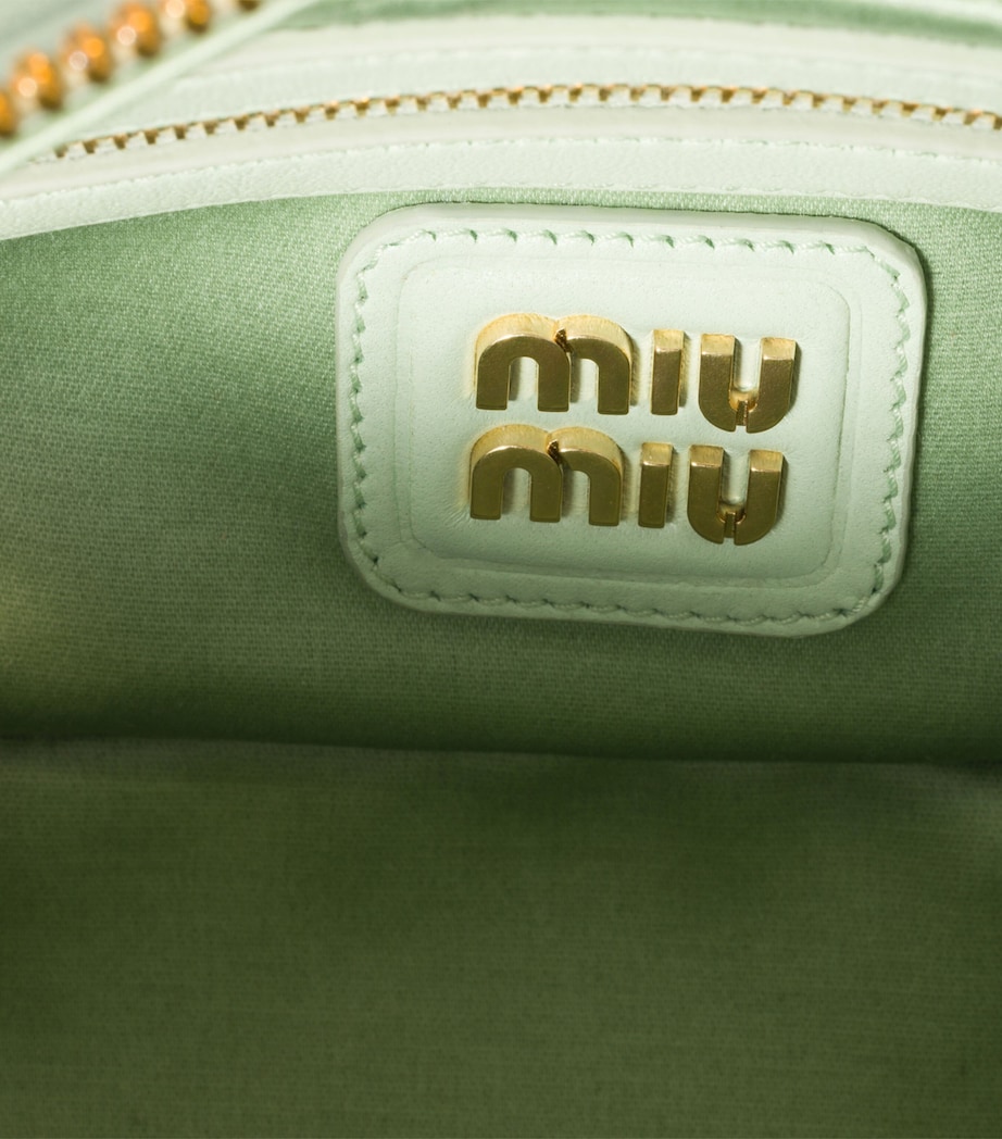 Nappa Leather Matelassé Arcadie Top-Handle Bag F0934 Image 4