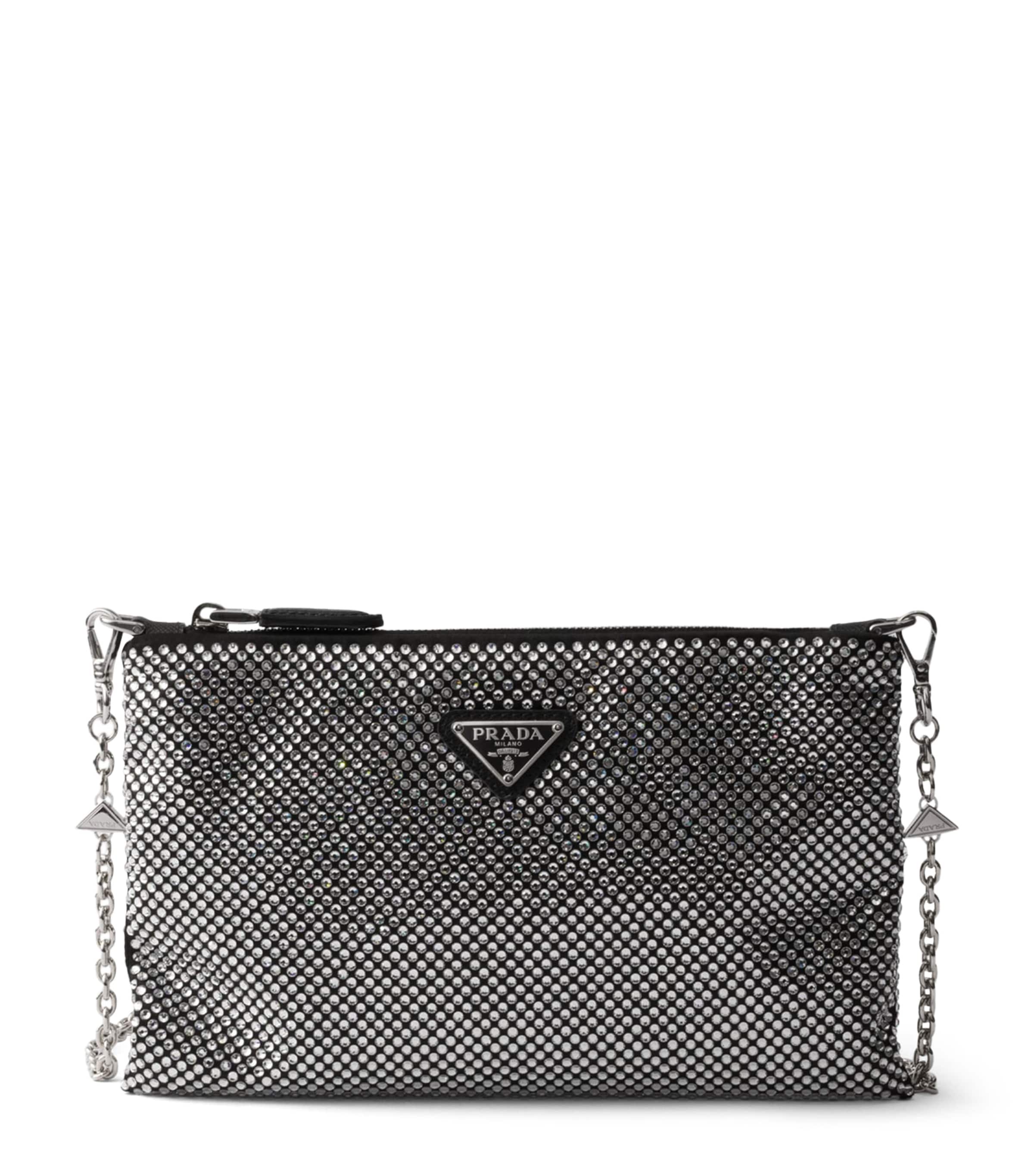 Mini Crystal-Embellished Pouch F0T7O Image 1