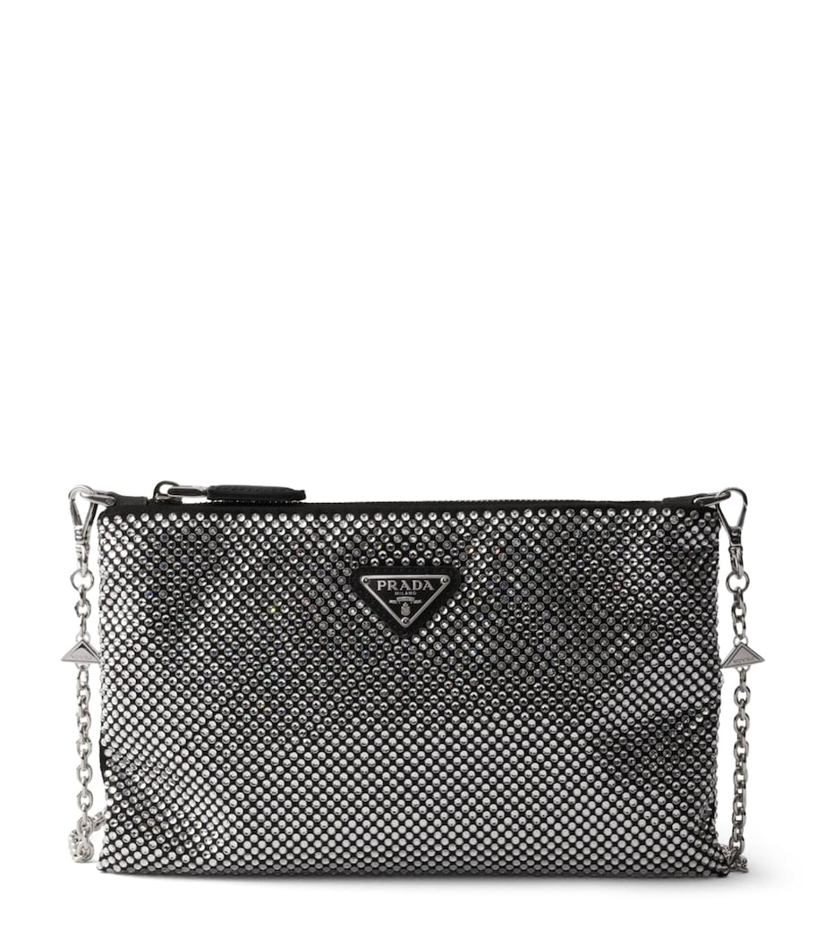 Mini Crystal-Embellished Pouch F0T7O Image 1