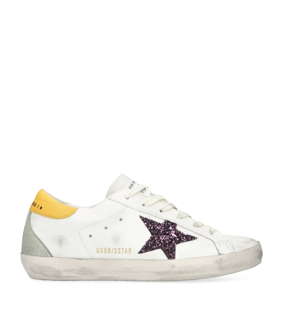 With Gold Glitter Star Gold Golden Goose Tennis Shoes Sale Golden