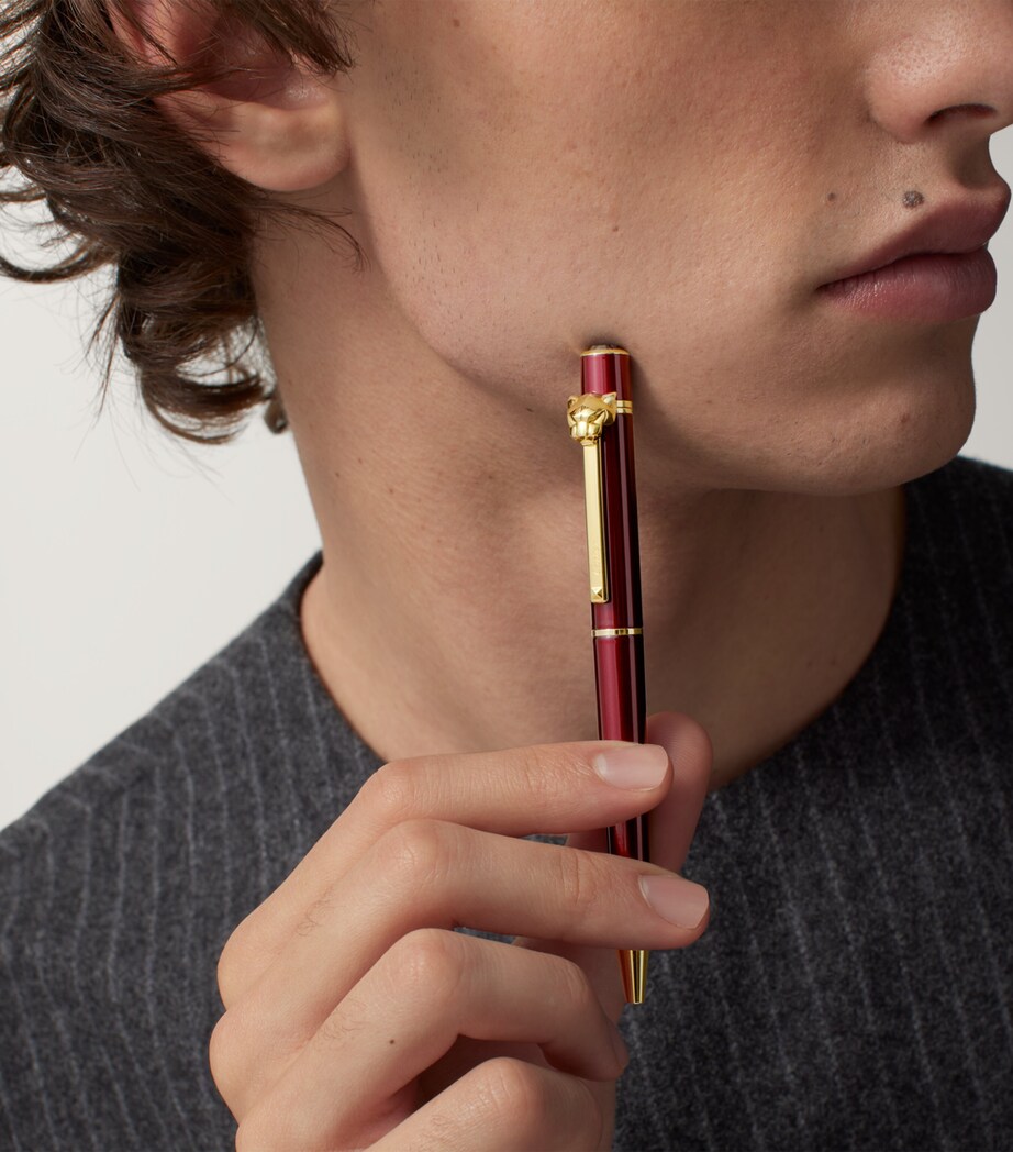 Small Panthère de Cartier Ballpoint Pen RED Image 8
