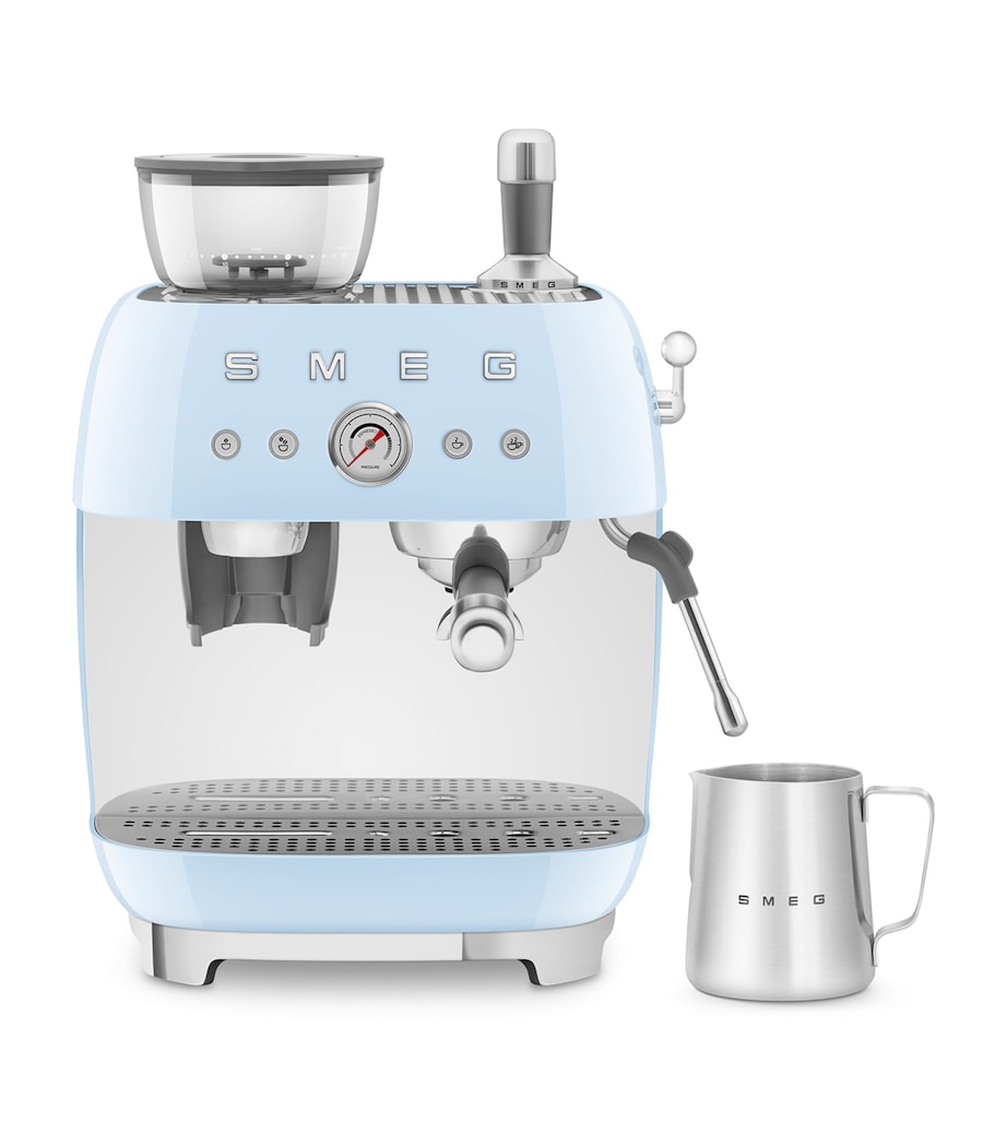 EGF03CRUK Espresso Coffee Machine with Grinder PASTEL BLUE Image 8