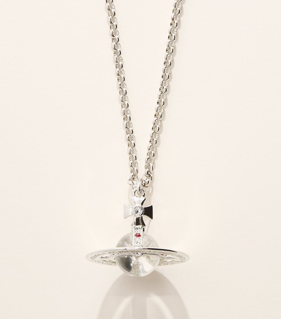 Vivienne Westwood New Small Orb Pendant Necklace Platinum Image 1