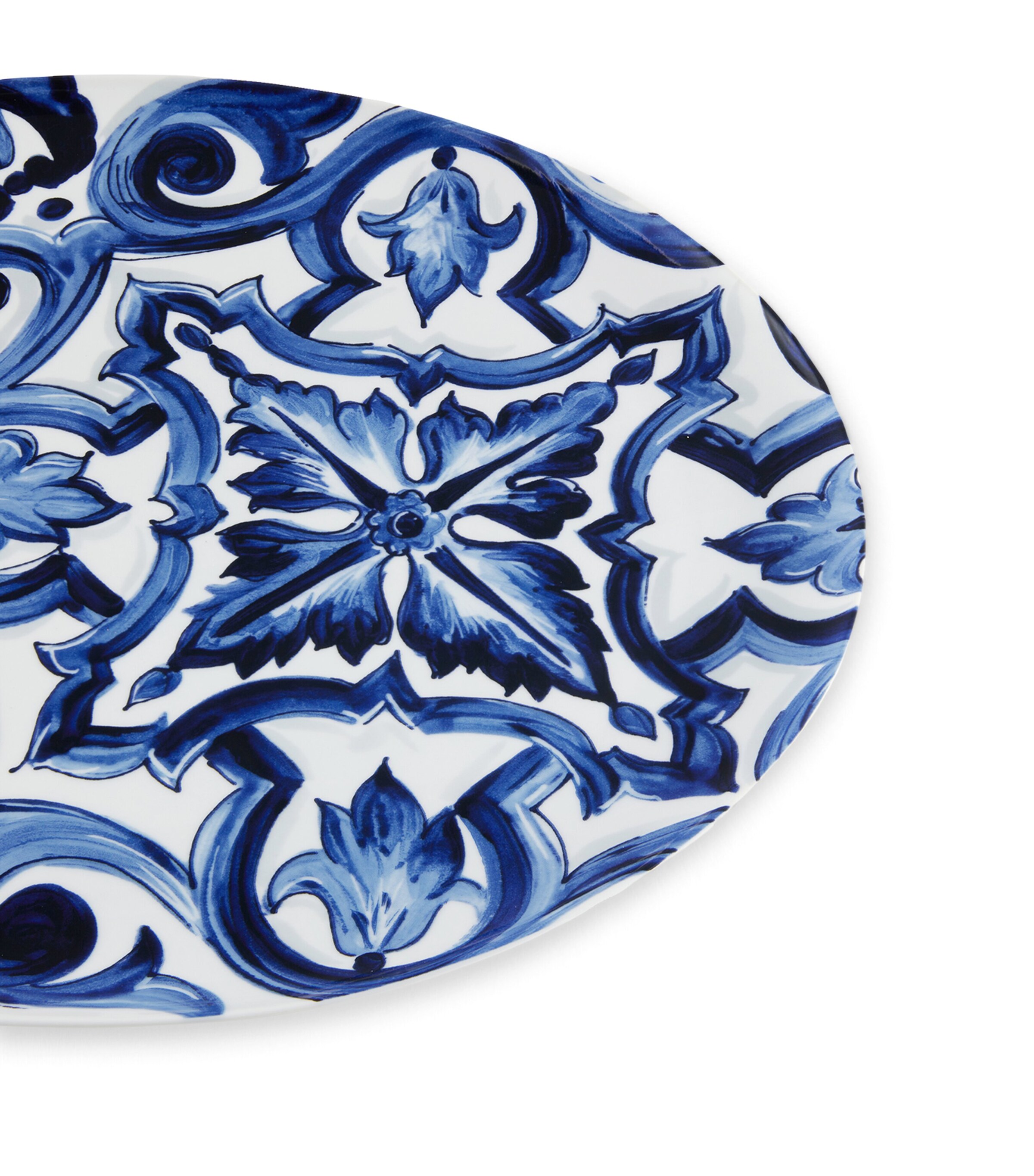 Dolce&Gabbana Casa Blu Mediterraneo Serving Plate (44.5cm) Fiore Blu Medi Image 4