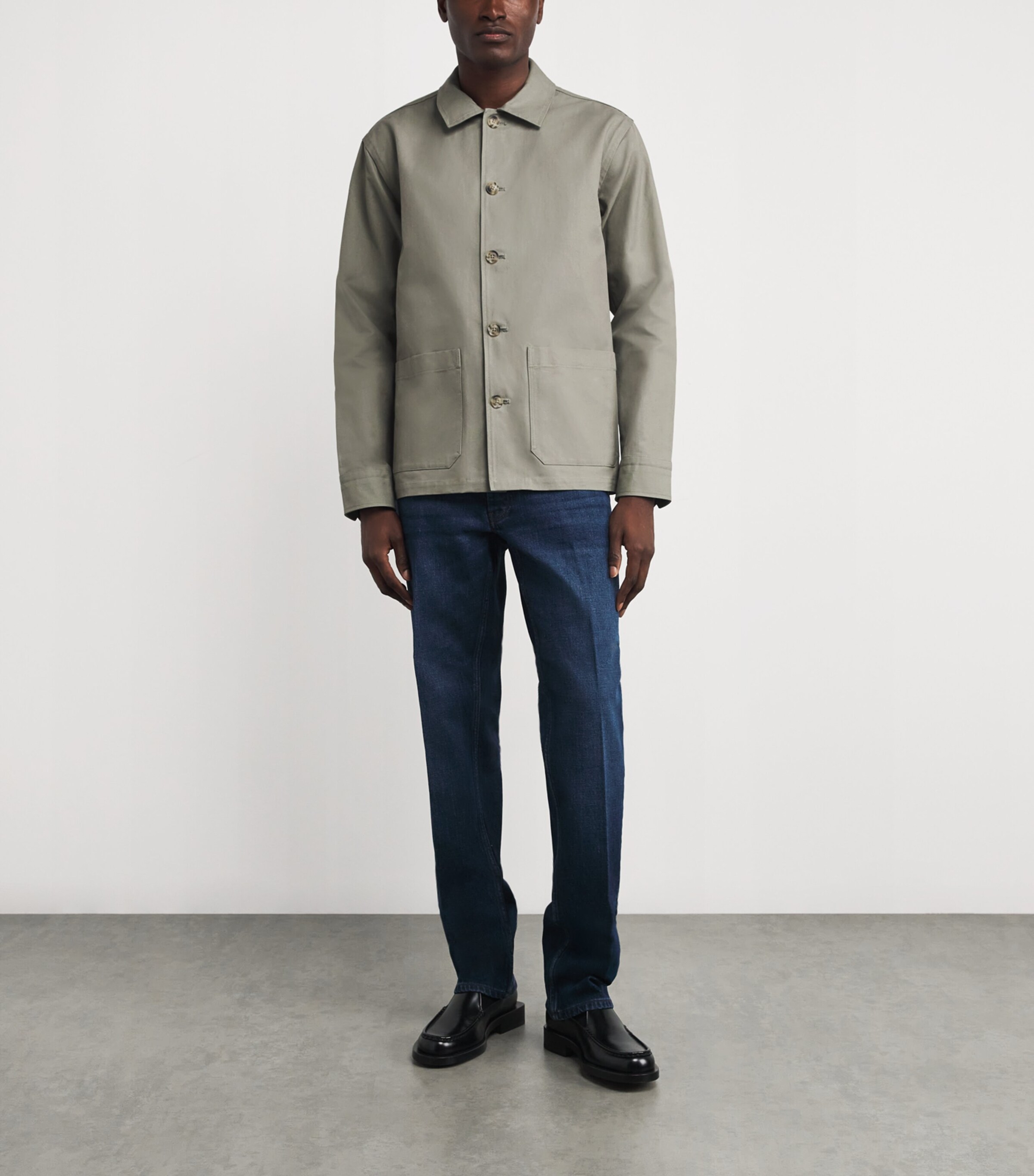 Eton Green Cotton Overshirt Harrods UK