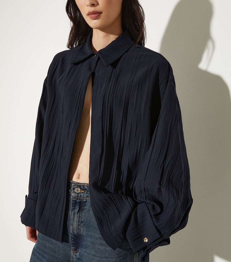 Pleated Shacket MIDNIGHTBLUE Image 5