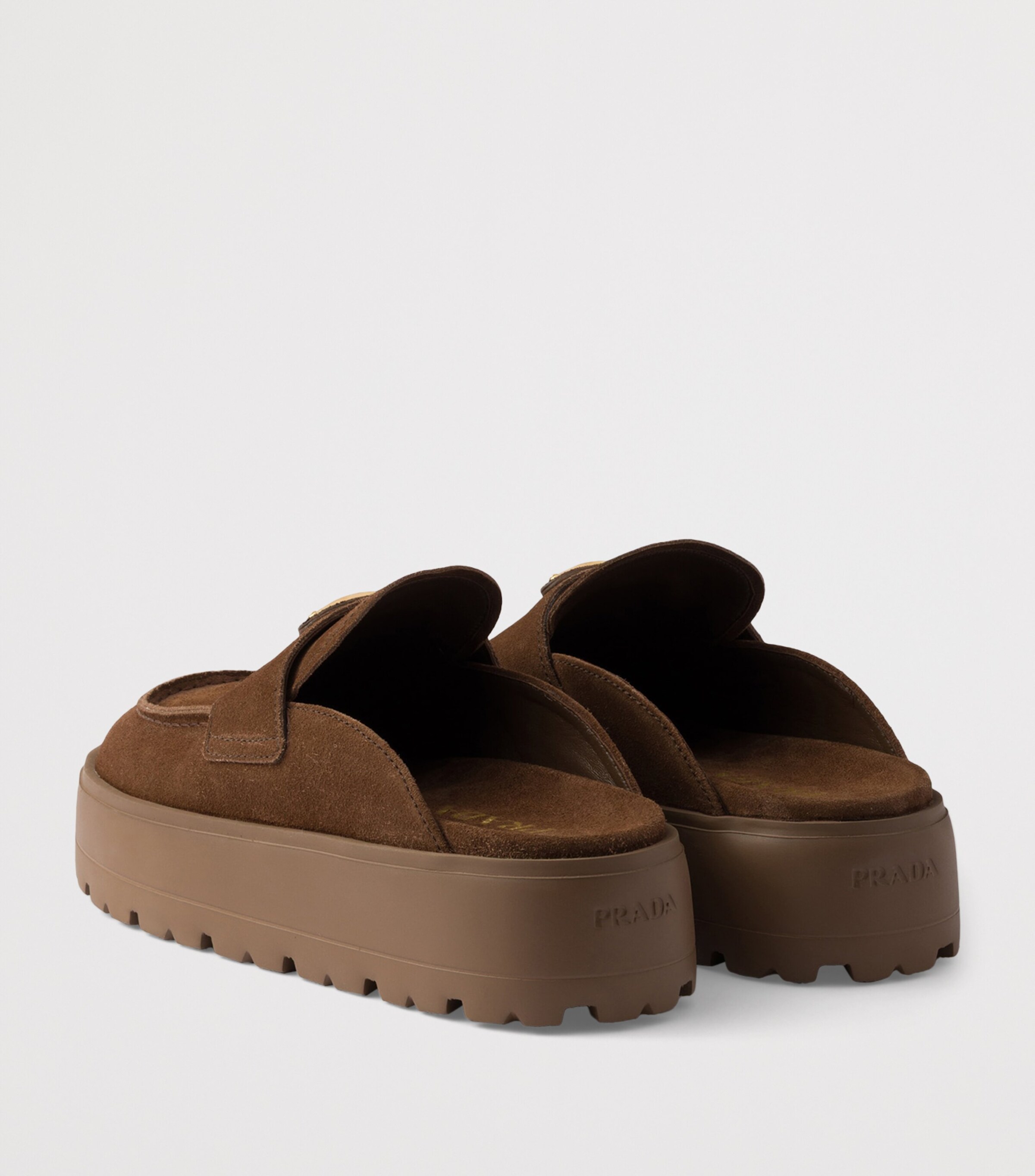 Suede Flatform Mules F0324 Image 4