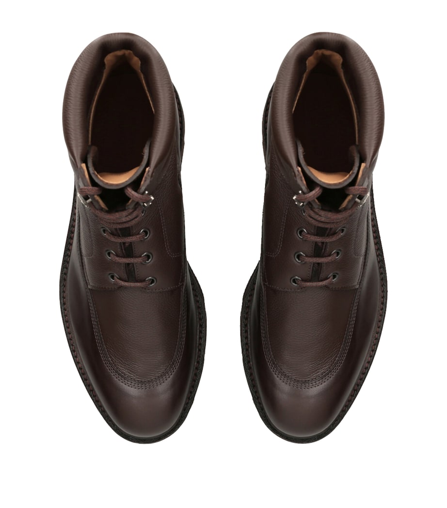 Leather Weekend Boots DARK BROWN Image 4