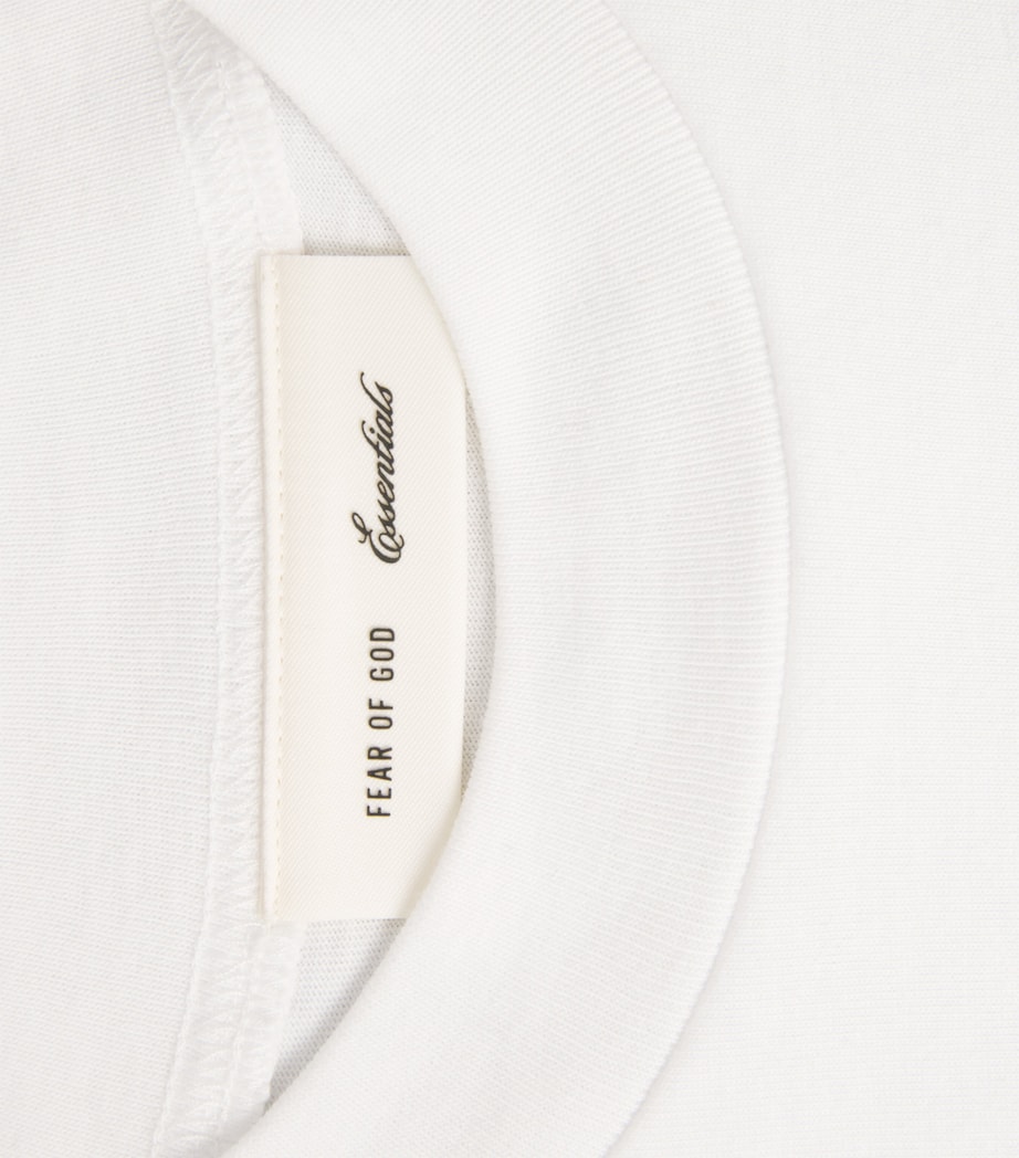 FEAR OF GOD ESSENTIALS Mens Classic Fit T-Shirt Bright White Image 6