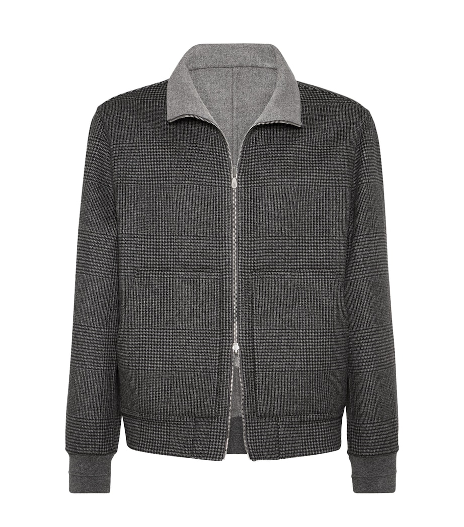 Cashmere Check BomberJacket CO820 Image 1