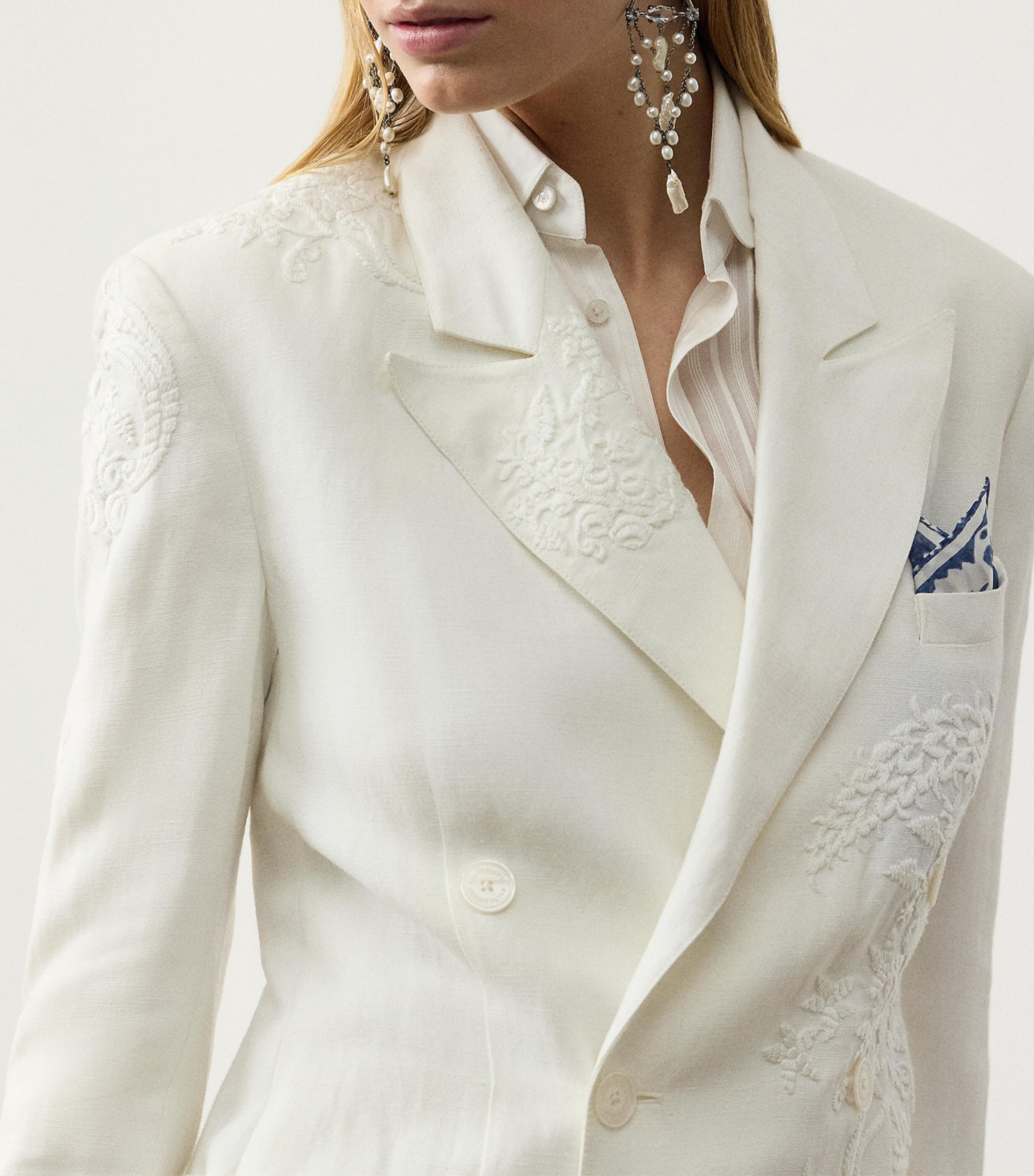 Embroidered Collen Jacket CREAM Image 5