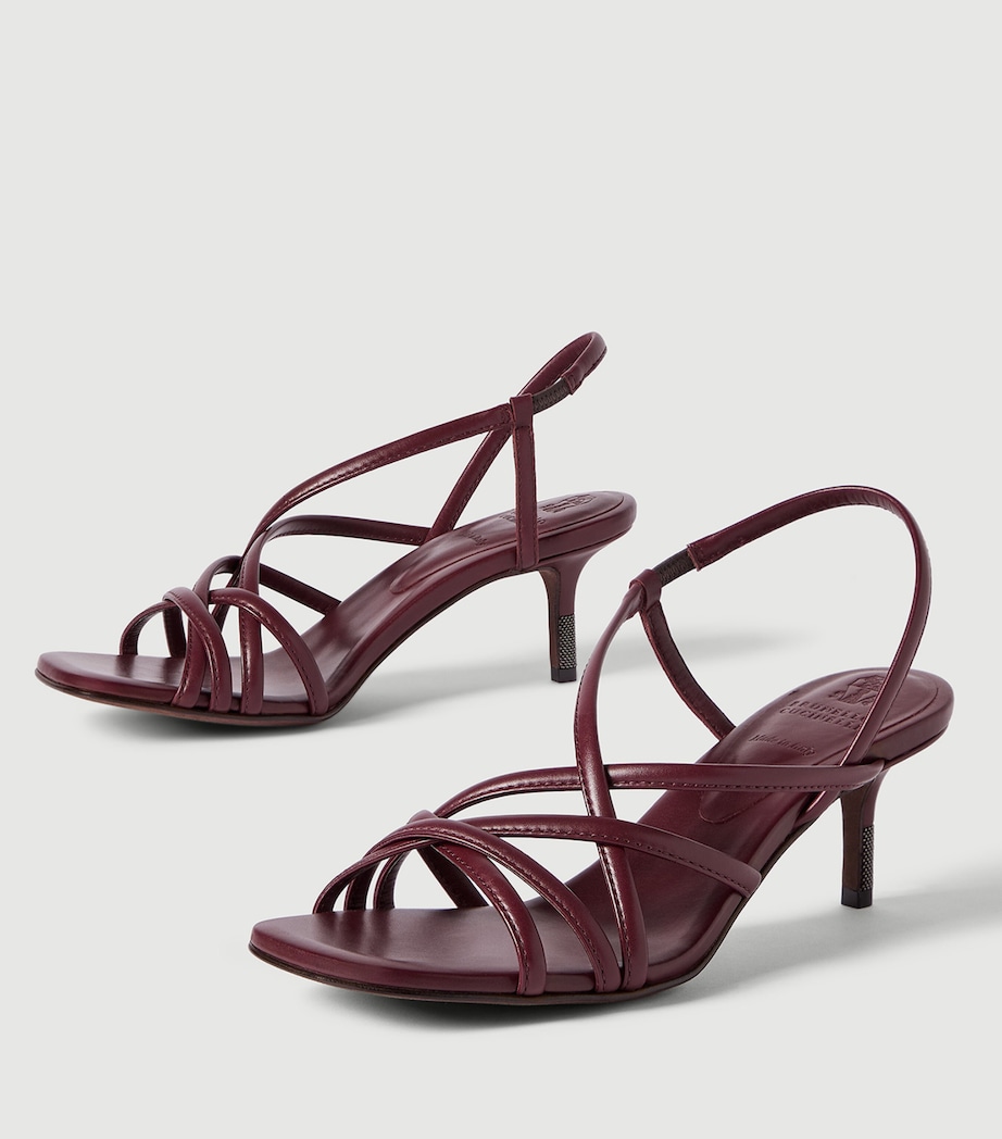 Brunello Cucinelli Leather Heeled Sandals Image 6