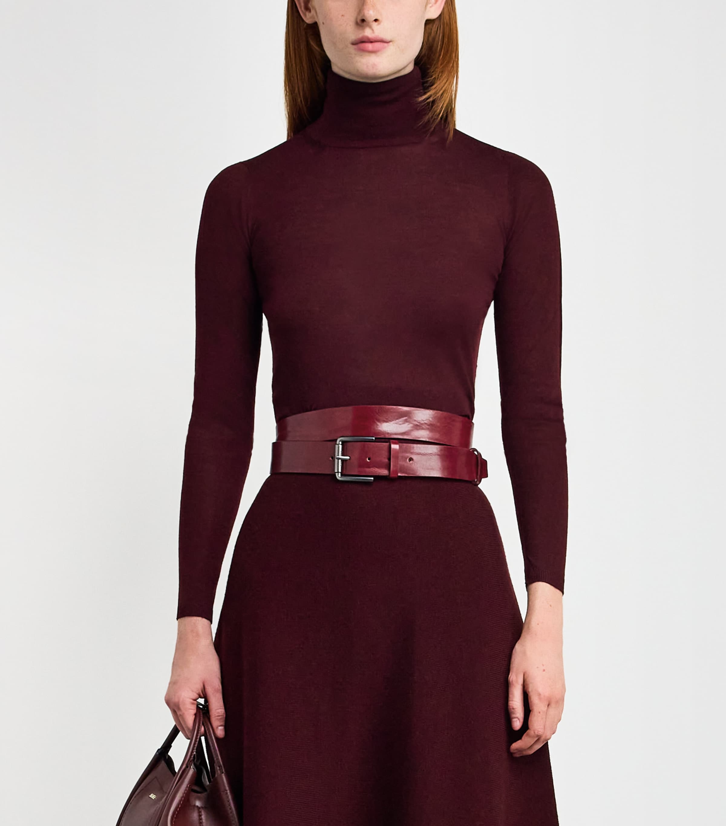 Leather Belt ANTIQUE ROSE Image 2