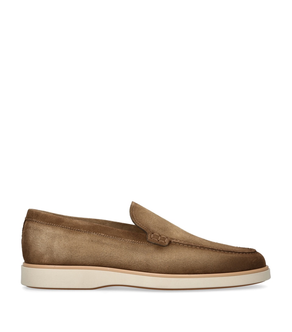 Magnanni Suede Paraiso Loafers Mid Brown
