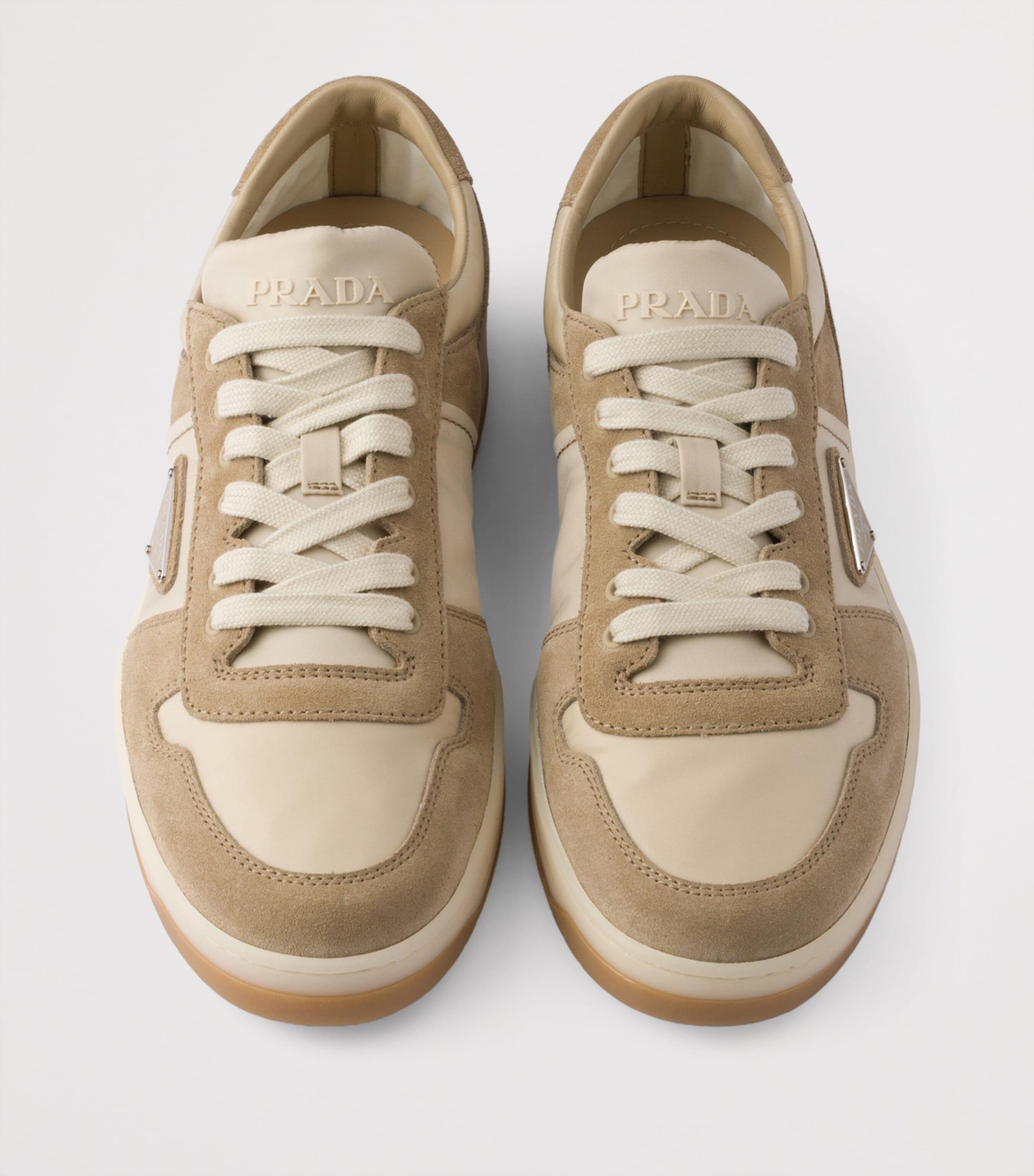 Prada Suede and Re-Nylon Downtown Sneakers Image 3