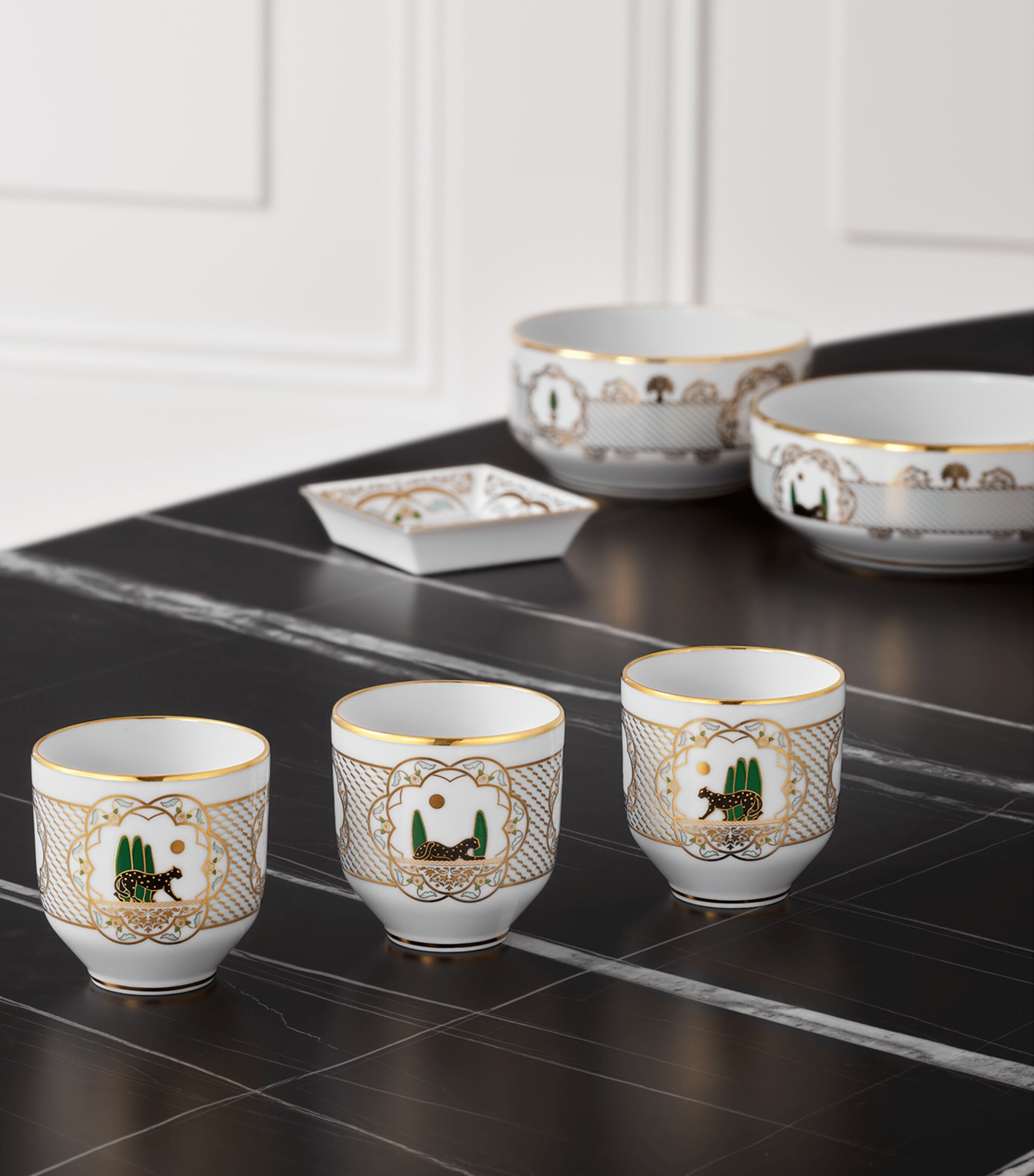 Cartier Panthère de Cartier Porcelain Teacups (Set of 3) Image 8