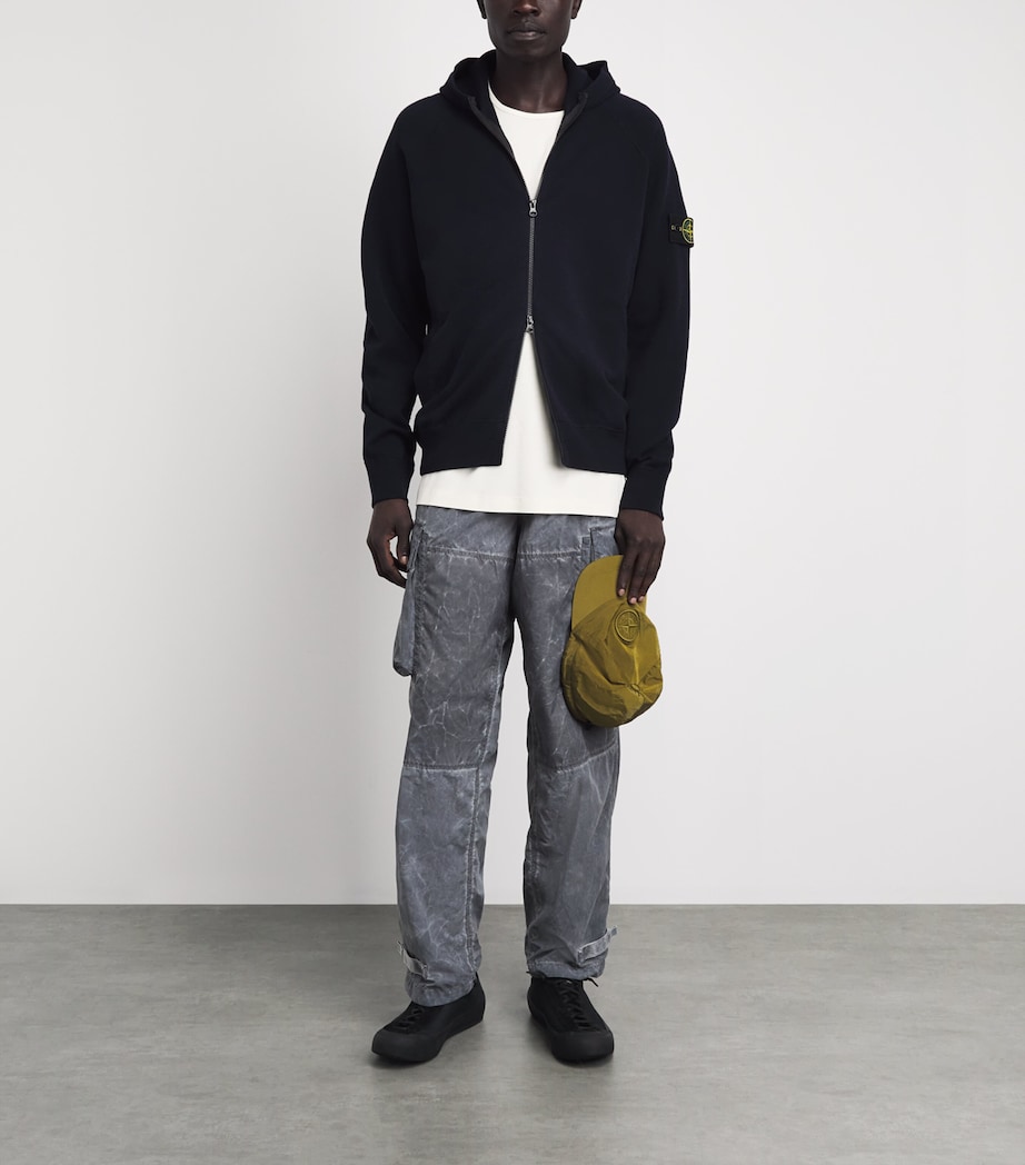 Stone Island Mens Coated Cargo Trousers Image 2