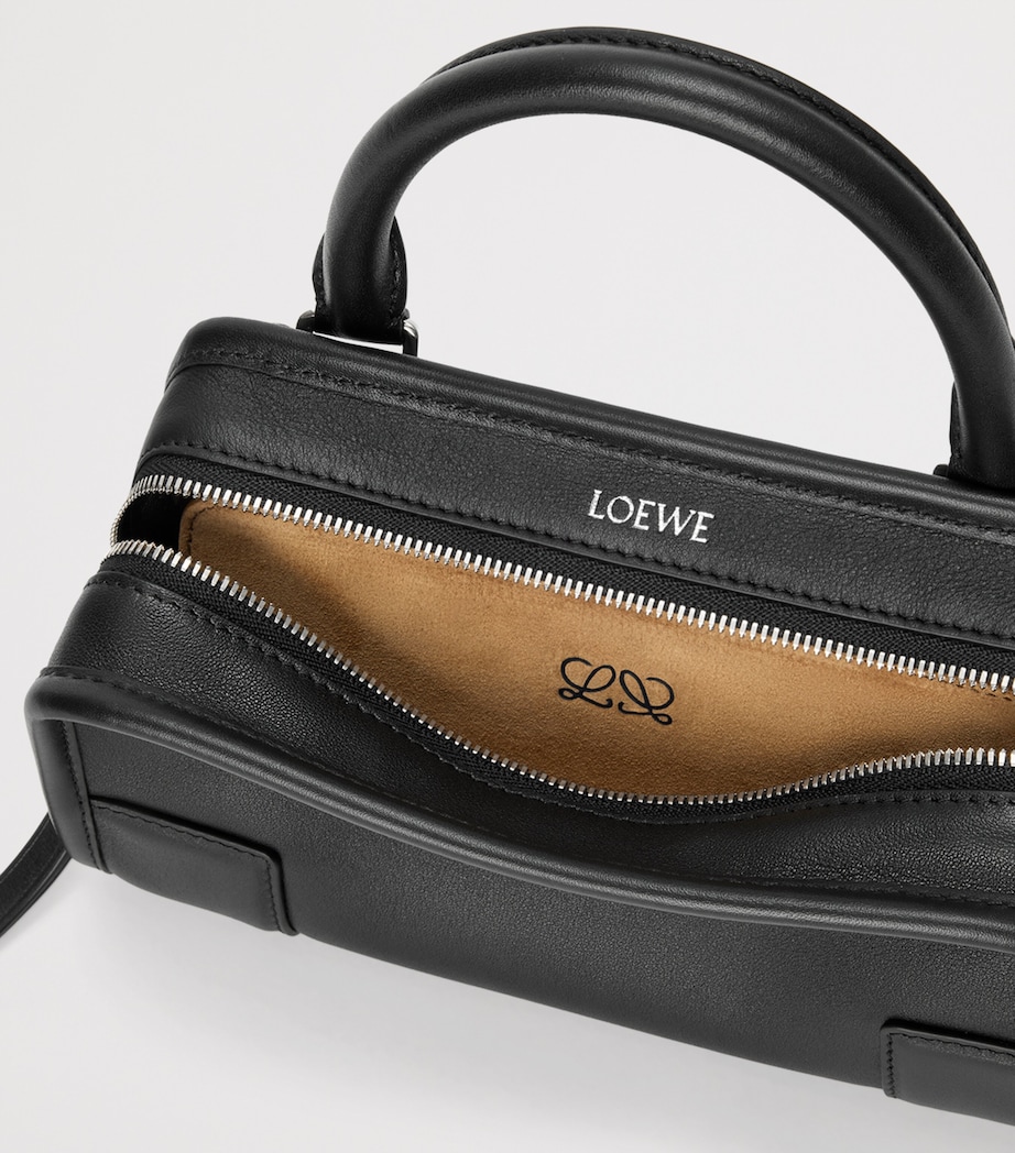 LOEWE Mini Leather Amazona 180 Top-Handle Bag Black Image 7