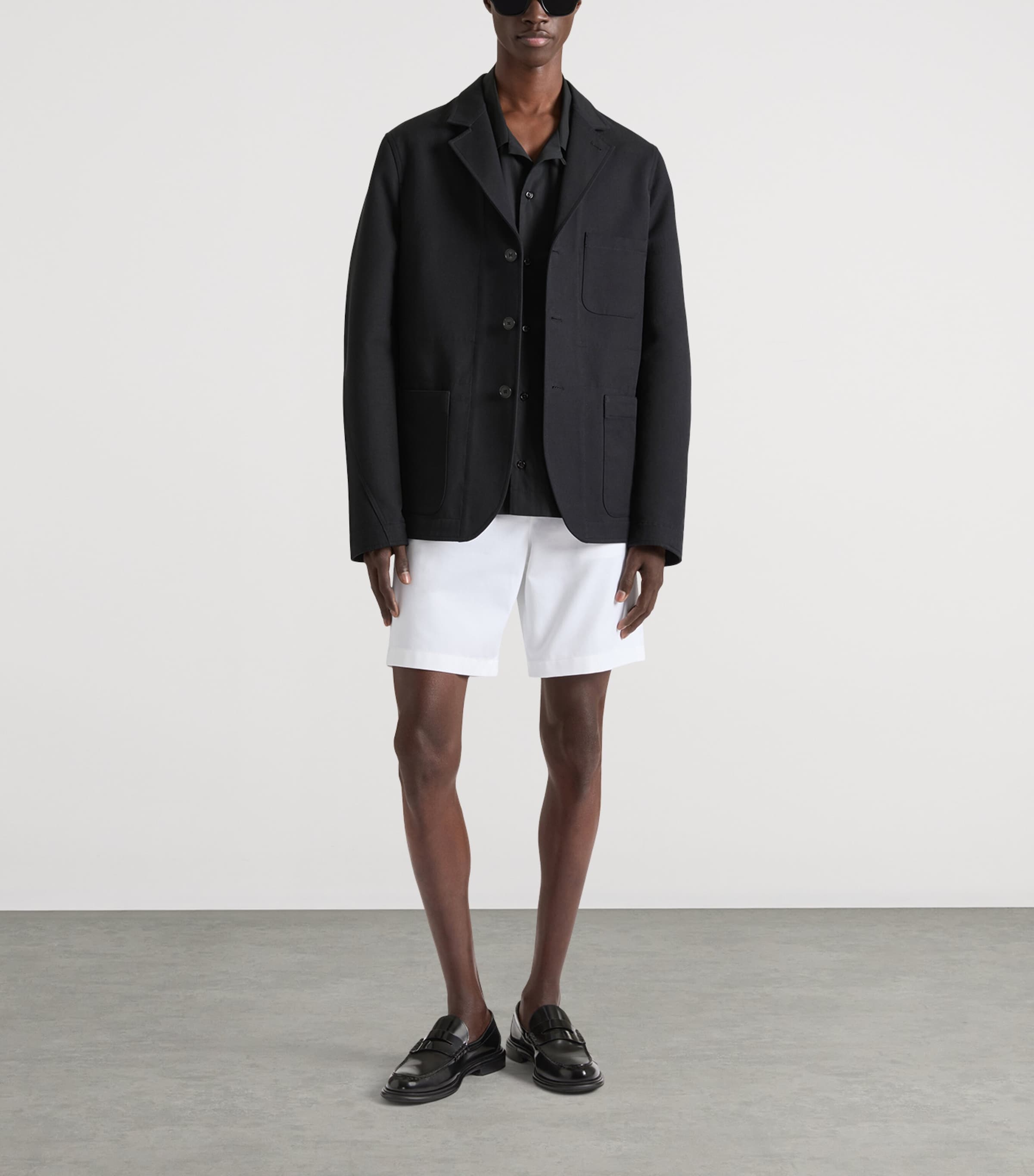 Givenchy Mens Cotton Deconstructed Blazer Image 2