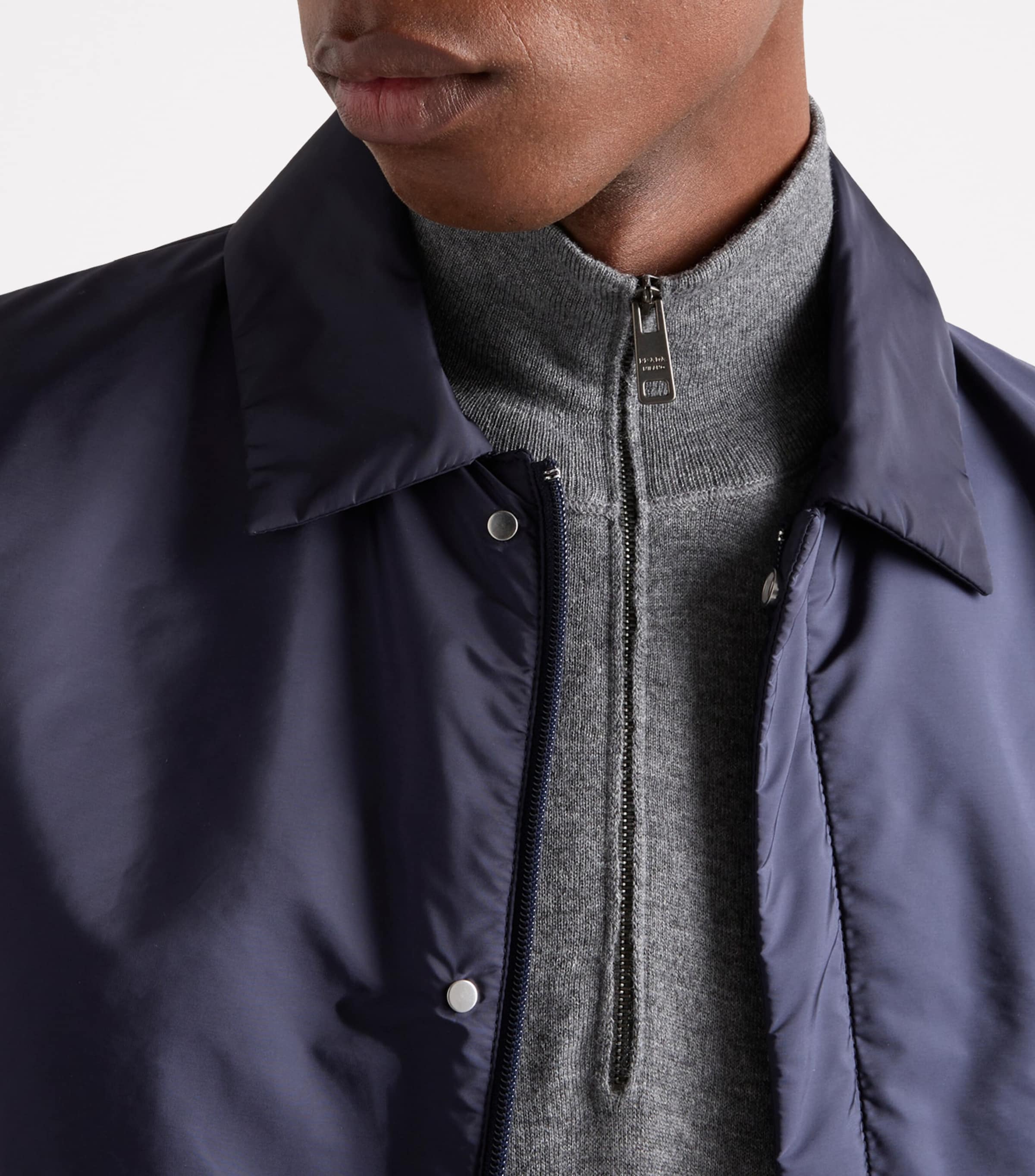 Prada Blue Re-Nylon Shirt Jacket | Harrods UK