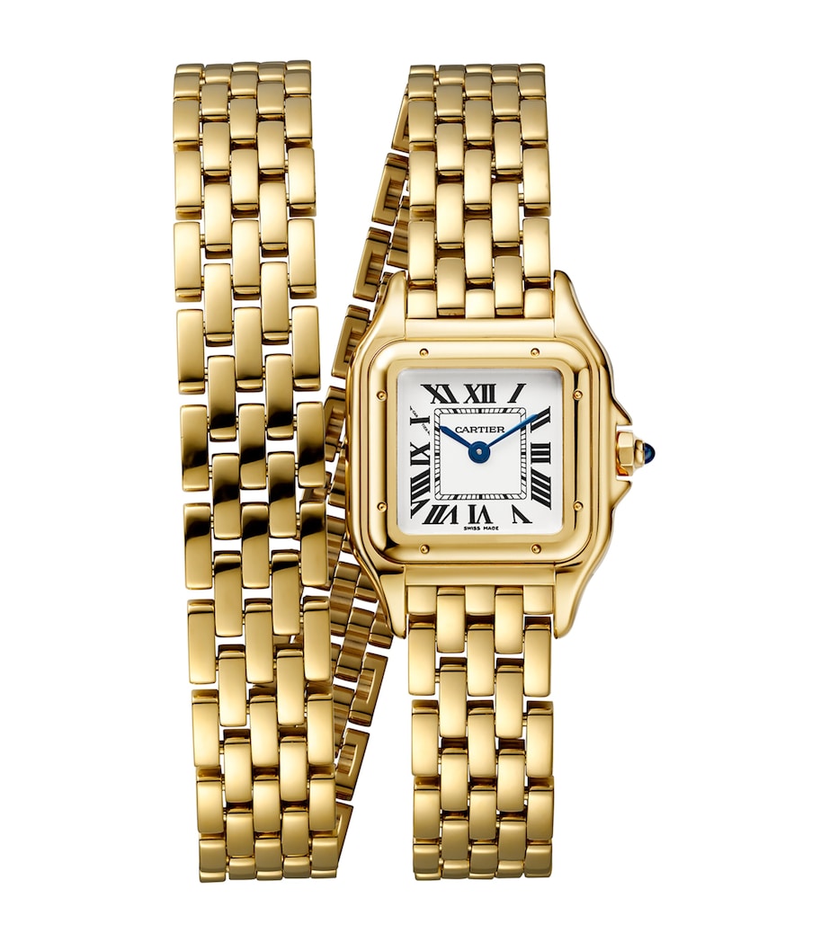 Cartier Small Yellow Gold Panthère de Cartier Loop Watch 23mm Silvered Image 1
