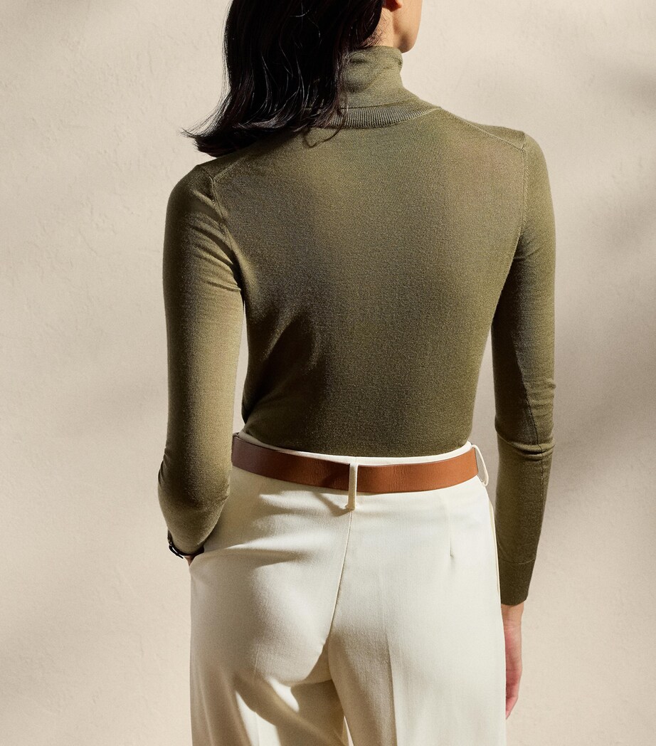 Cashmere Rollneck Sweater MOSS Image 4