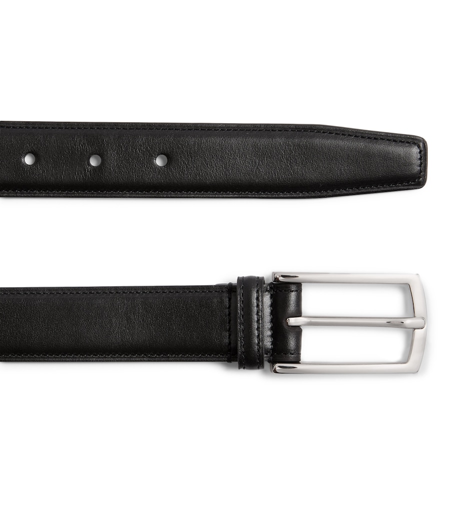 Leather Belt BLACK Image 3