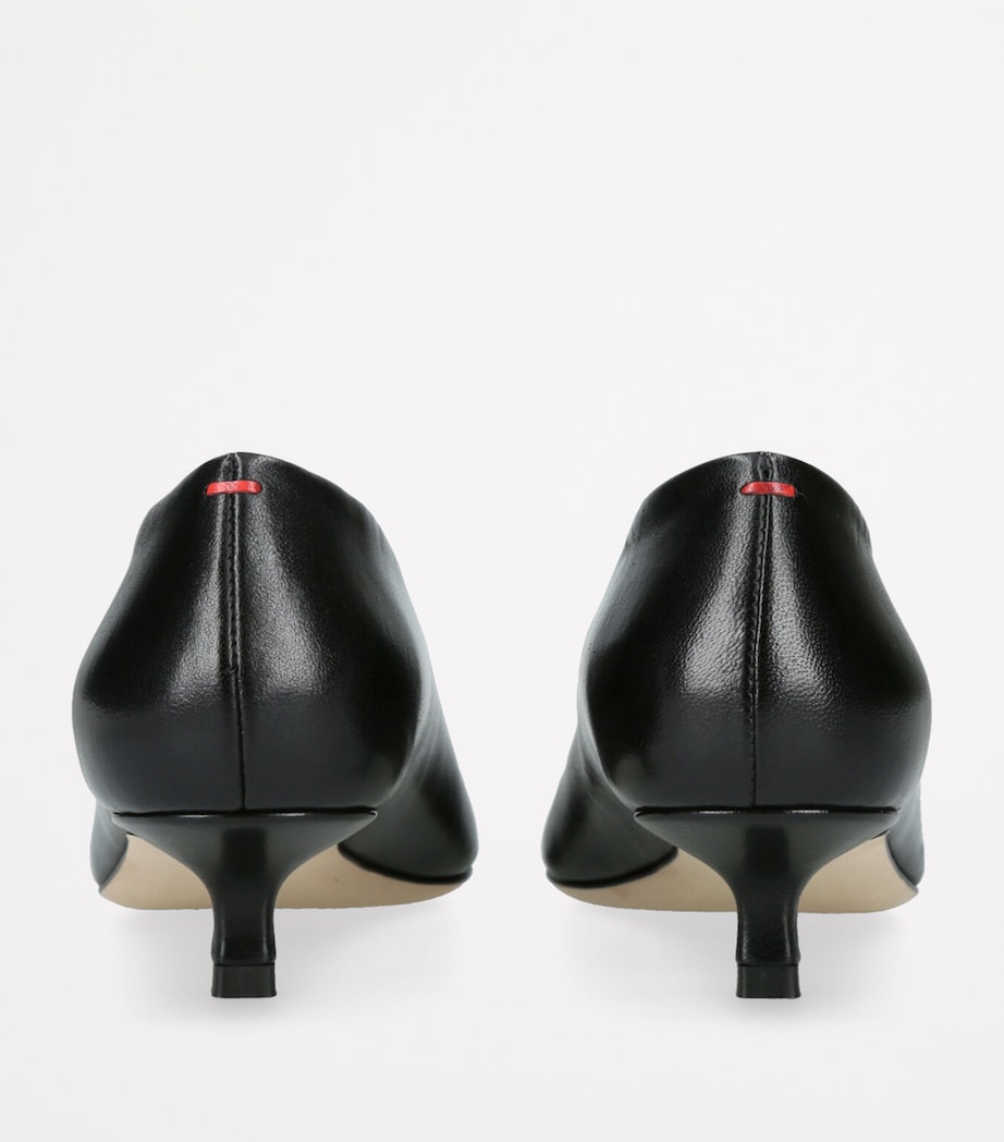 aeyde Womens Leather Clara Pumps 35 Black Image 3