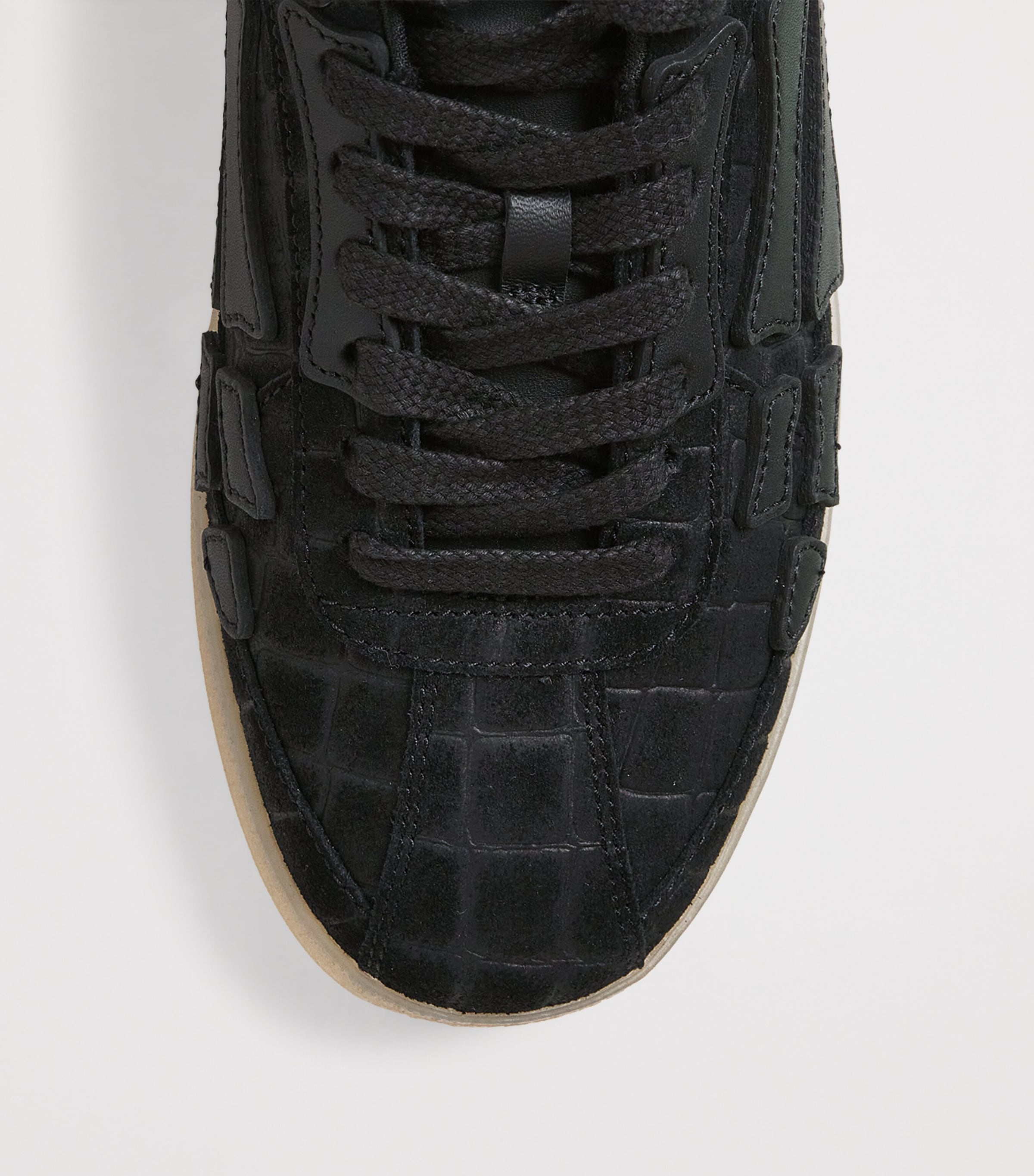 Suede Pacific Bones Low-Top Sneakers BLACK Image 5