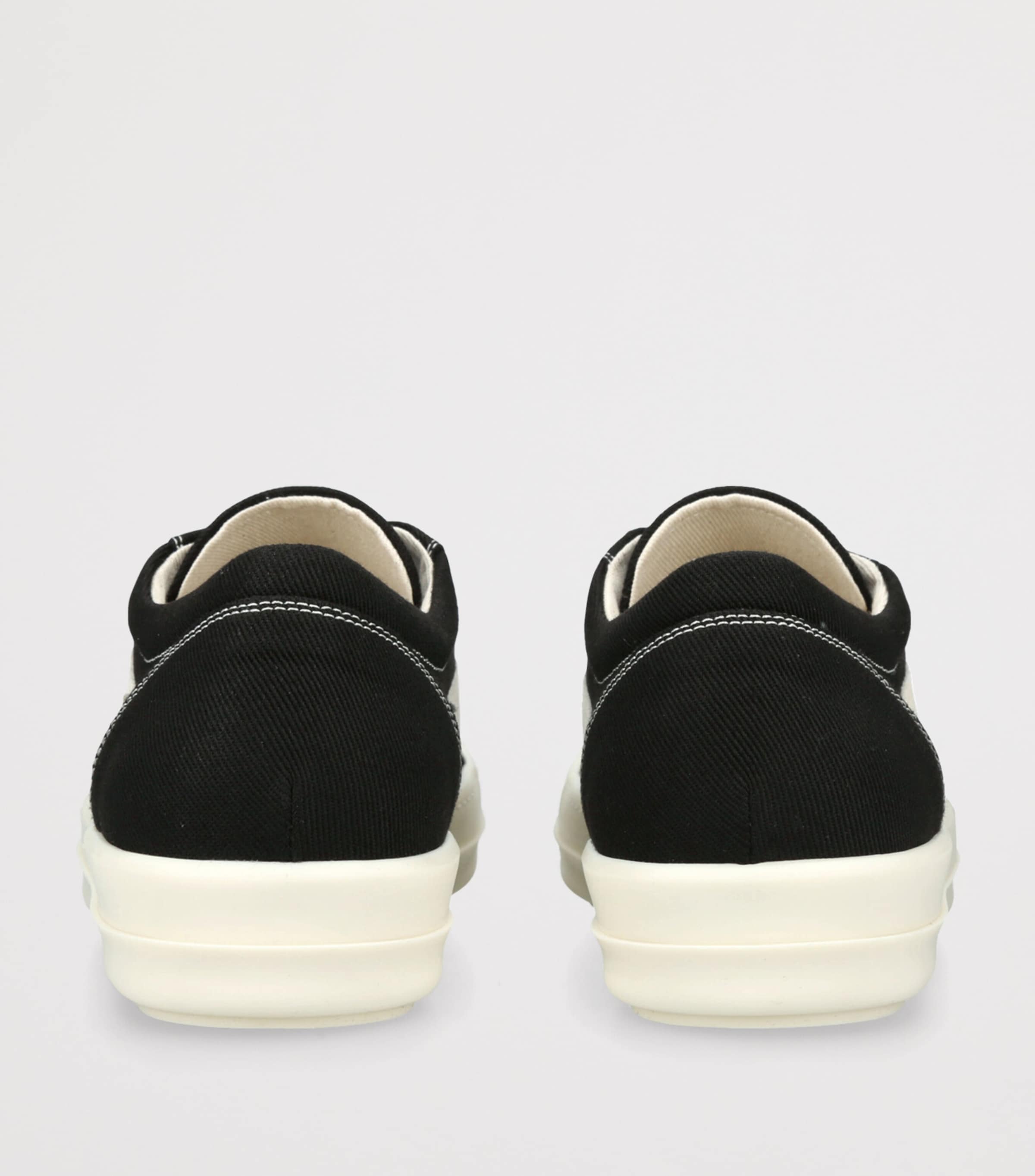 Rick Owens DRKSHDW Canvas Laceless DRKSHDW Low-Top Sneakers Blk/white Image 2
