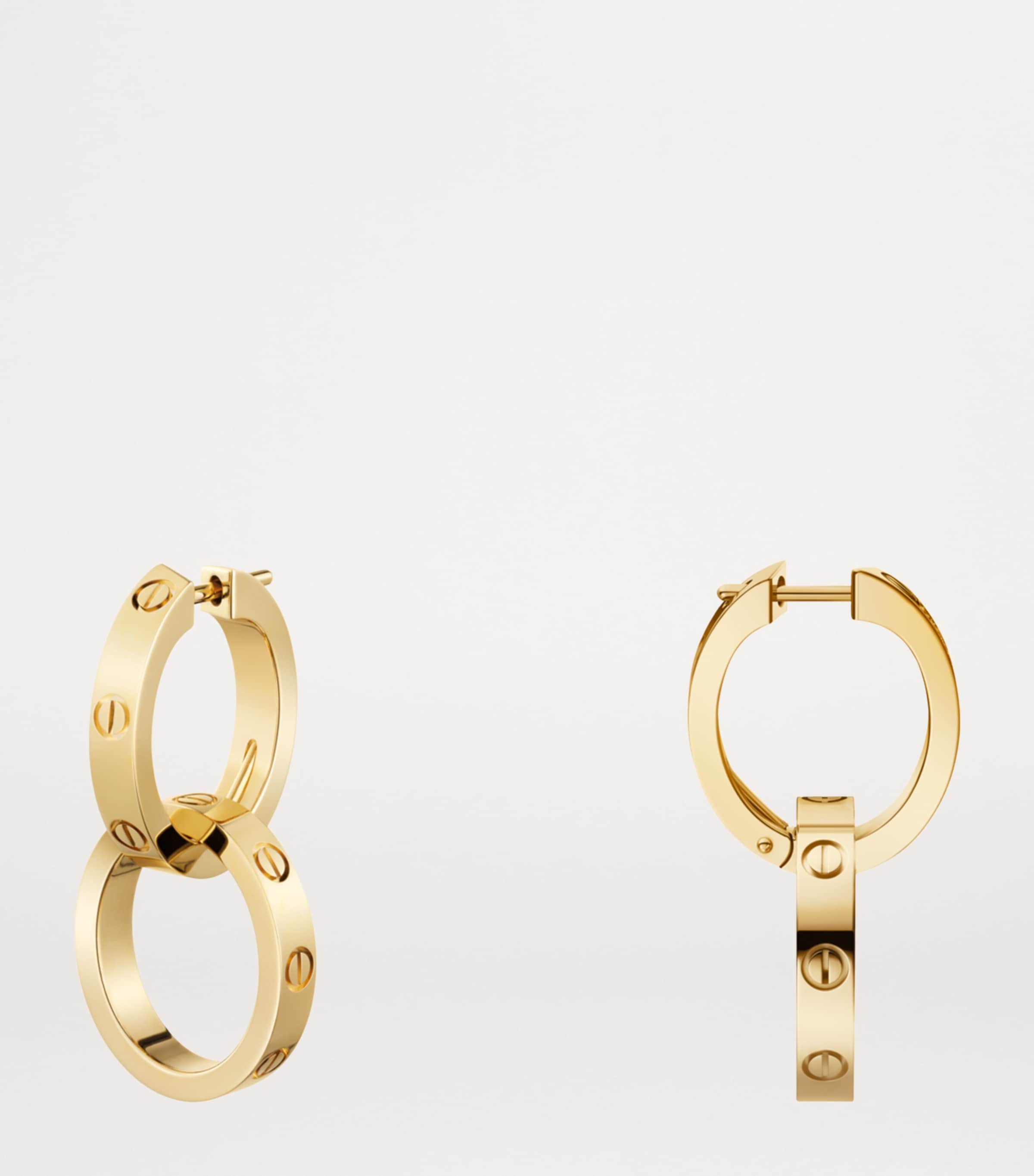 Cartier Yellow Gold LOVE Double Hoop Earrings Yellow Gold Image 4