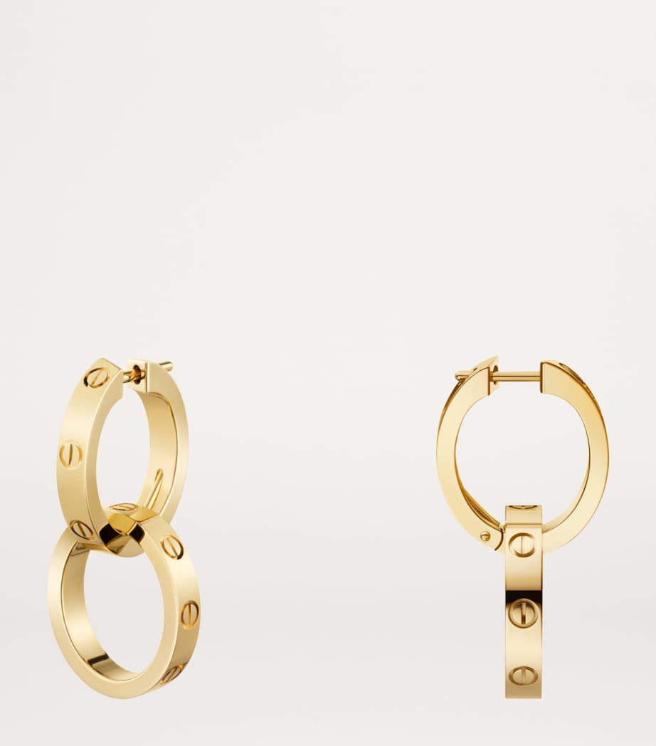Cartier Yellow Gold LOVE Double Hoop Earrings Yellow Gold Image 4