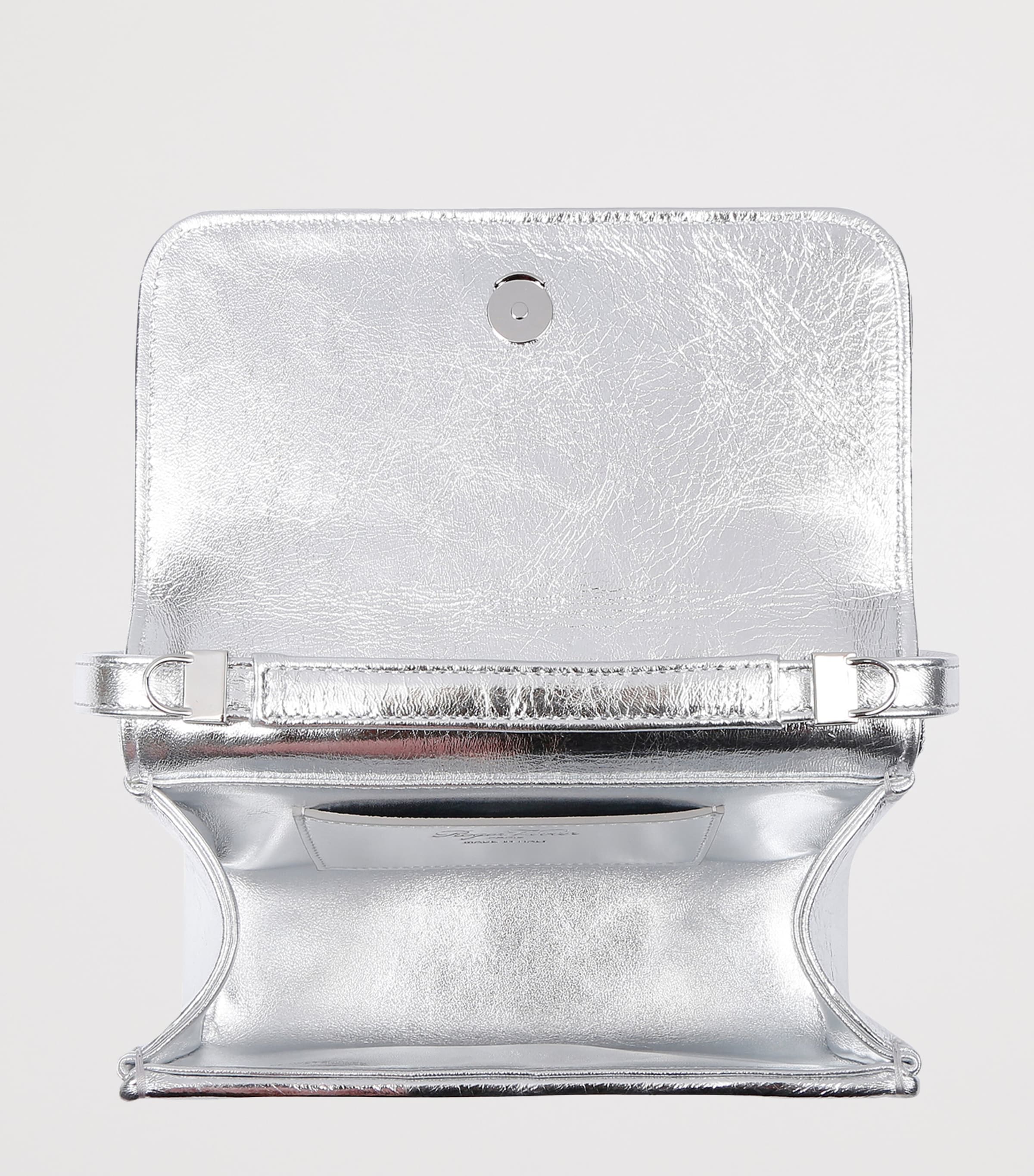 Roger Vivier Micro Metallic Pilgrim Top-Handle Bag Silver Image 2