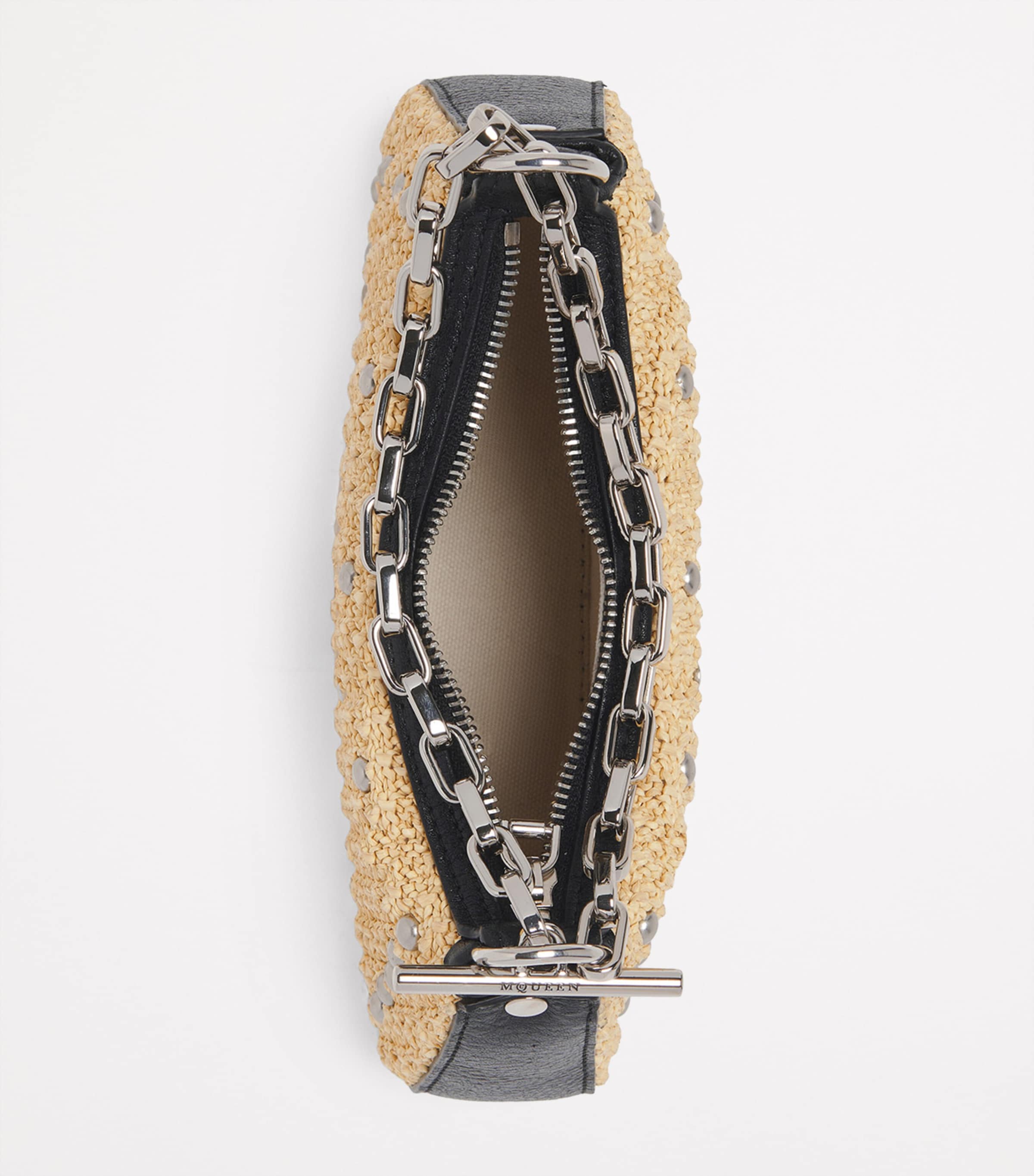 Mini Raffia T-Bar Shoulder Bag 9750 Image 4