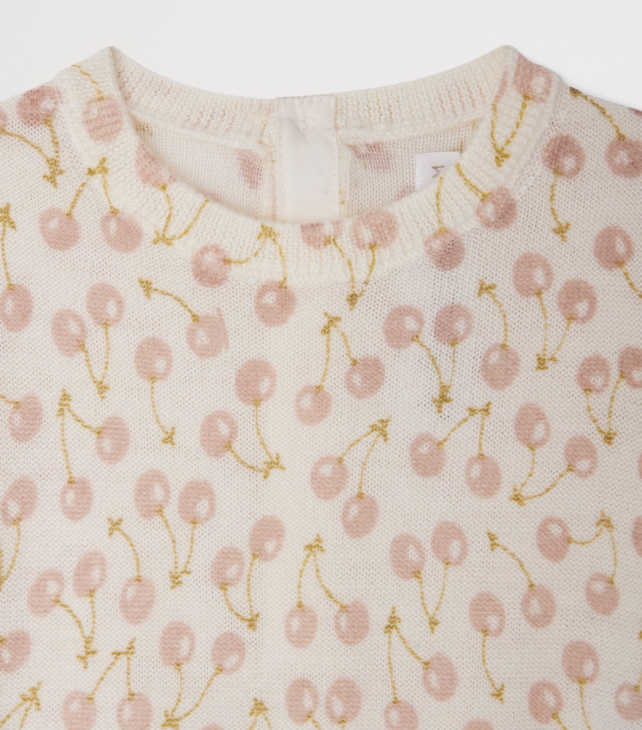 Wool Cherry Playsuit (1-18 Months) IMP ROSE FARD Image 3