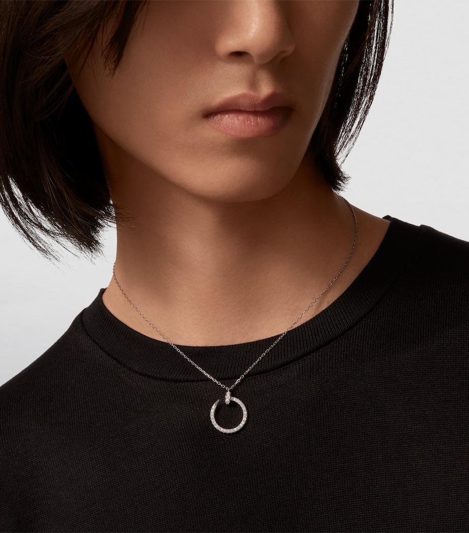 White Gold and Pavé Diamond Juste un Clou Necklace WHITE GOLD Image 6