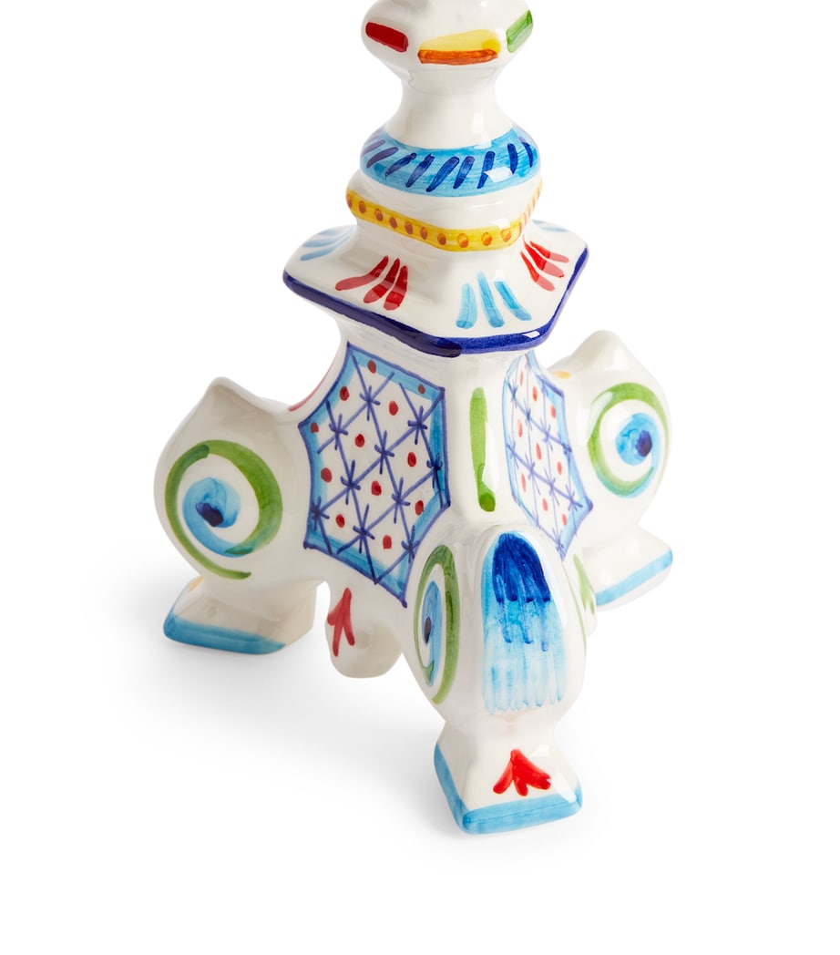 Turquerie Candlestick Holder (39cm) BLUE Image 4