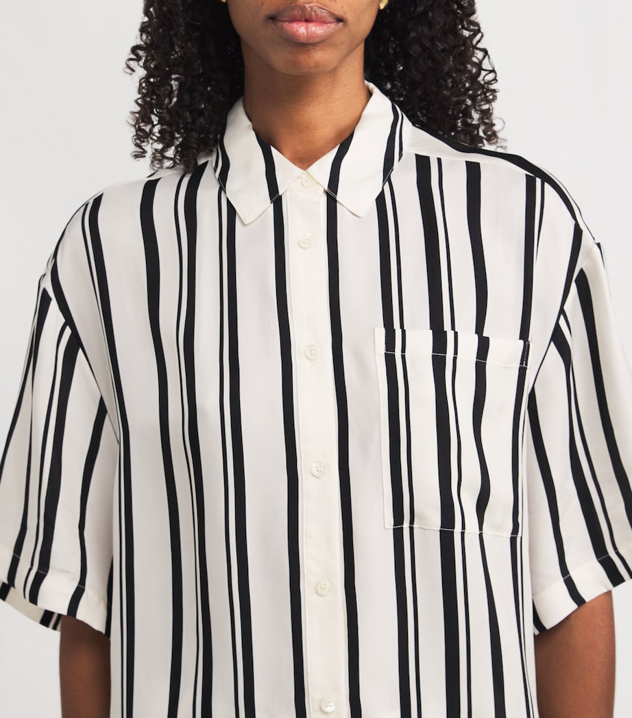 Satin Stripe Coco Shirt PRINT Image 6