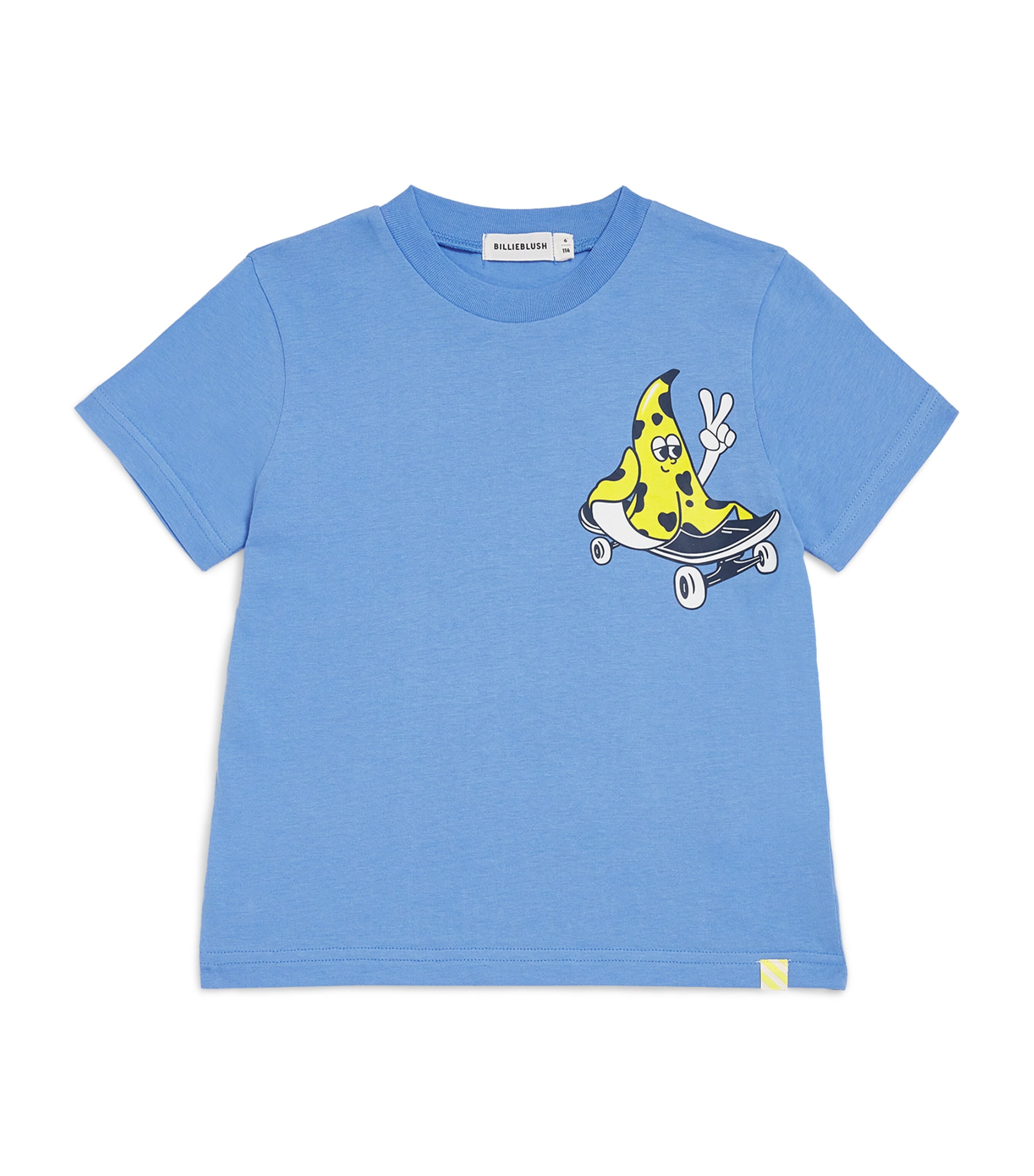 Billieblush Cotton Banana T-Shirt (2-6 Years) Pale Blue Image 1