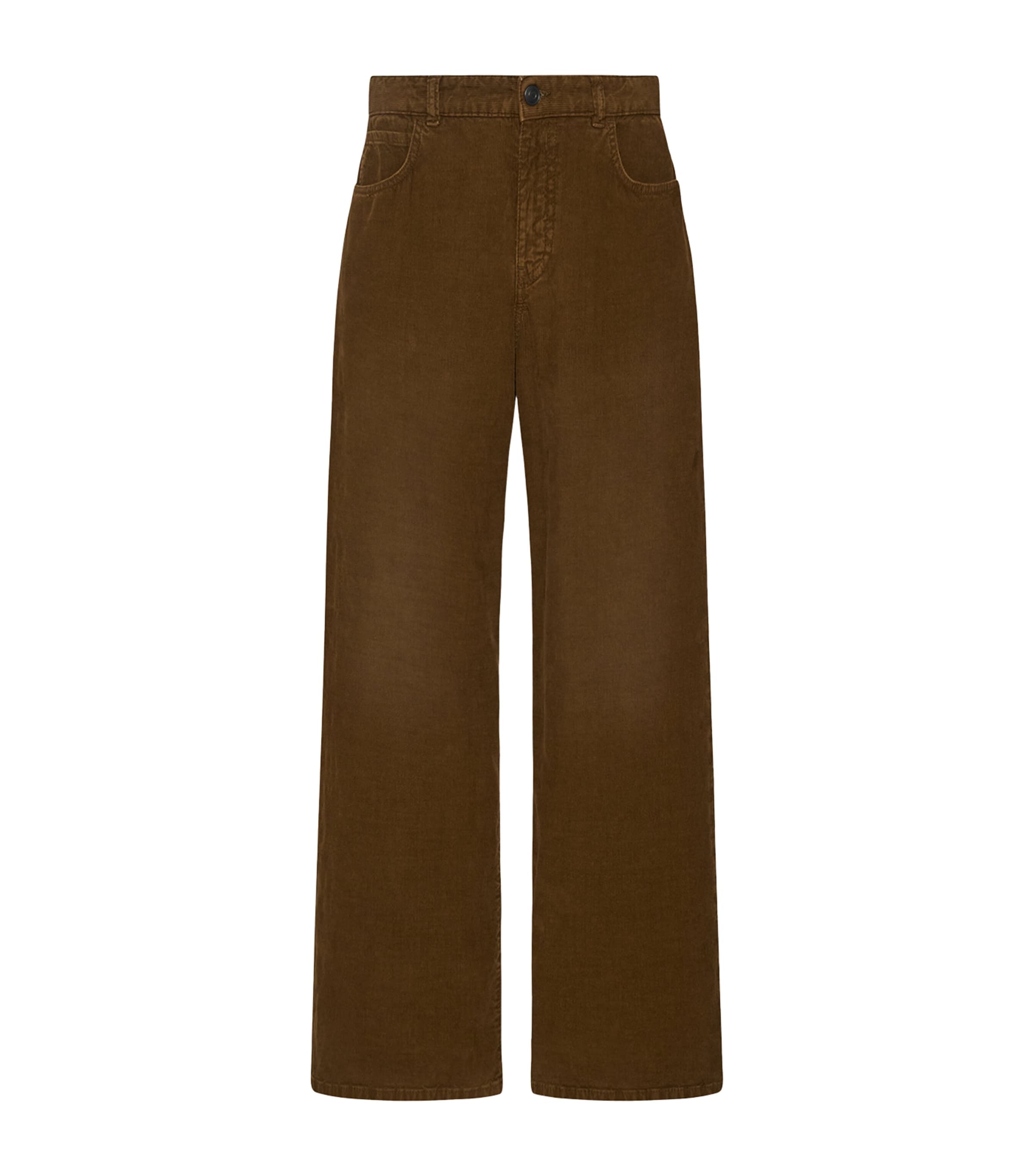 The Row Womens Eglitta Stretch-Cotton Jeans Cinnamon Image 1